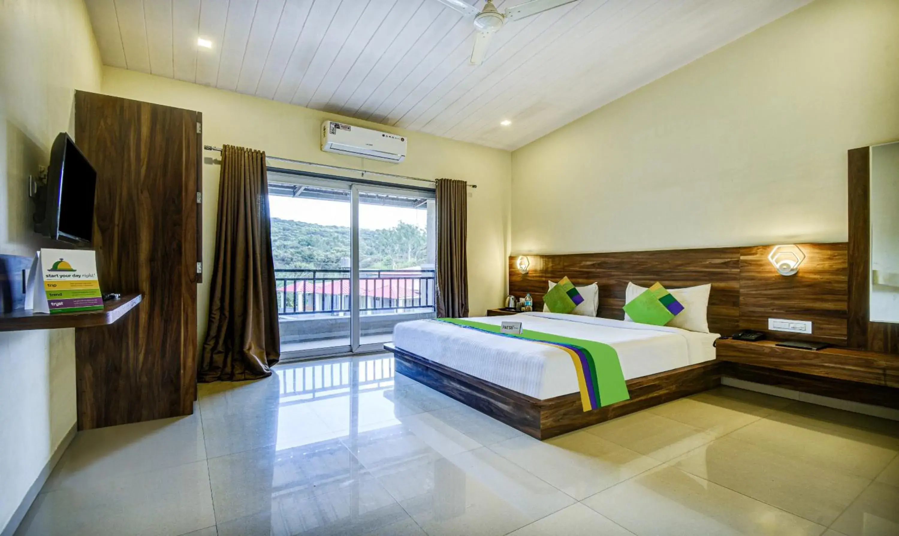 Bedroom, Bed in Treebo JP Cottage Bedroom, Bed in Treebo JP Cottage