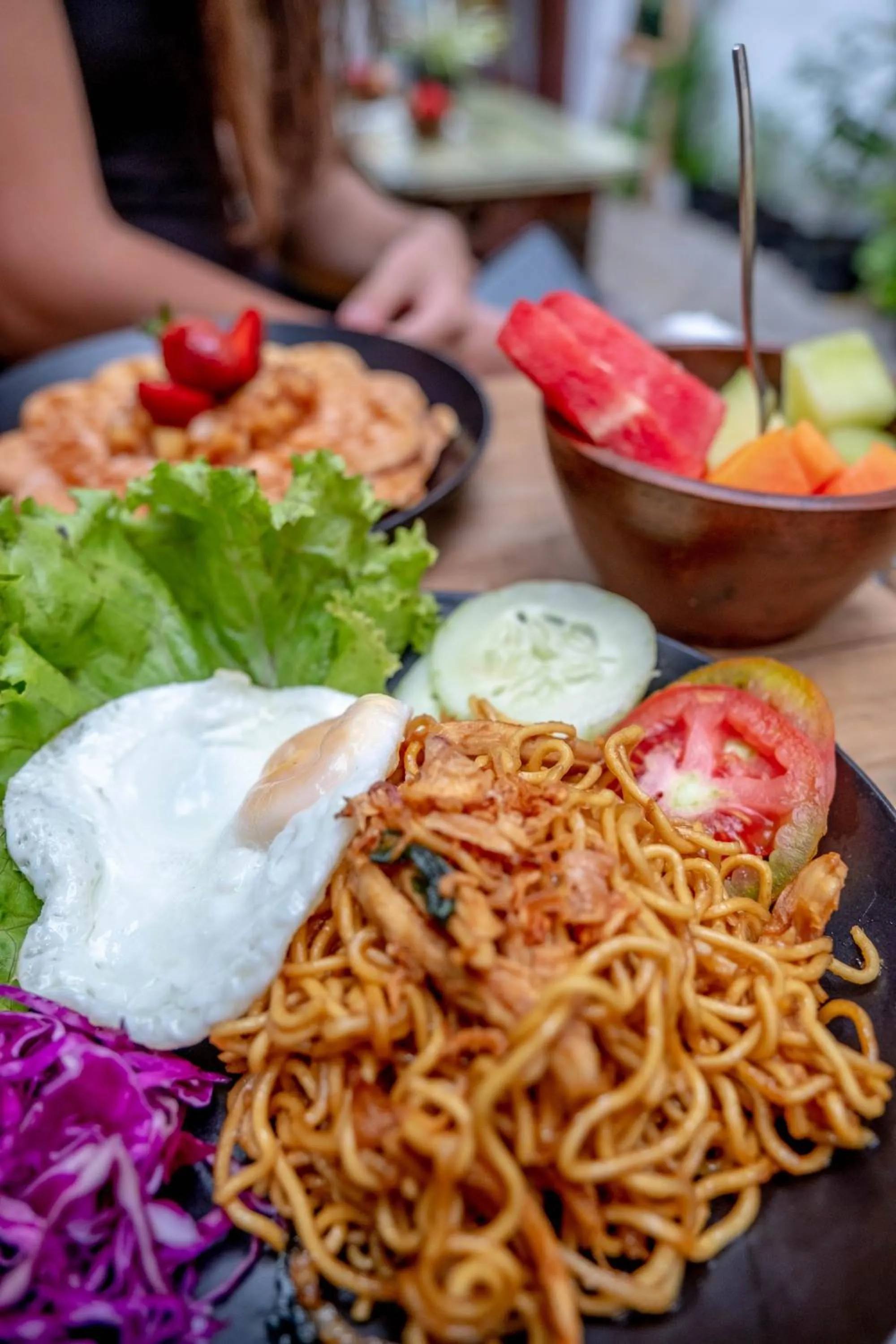 Asian breakfast in Snooze