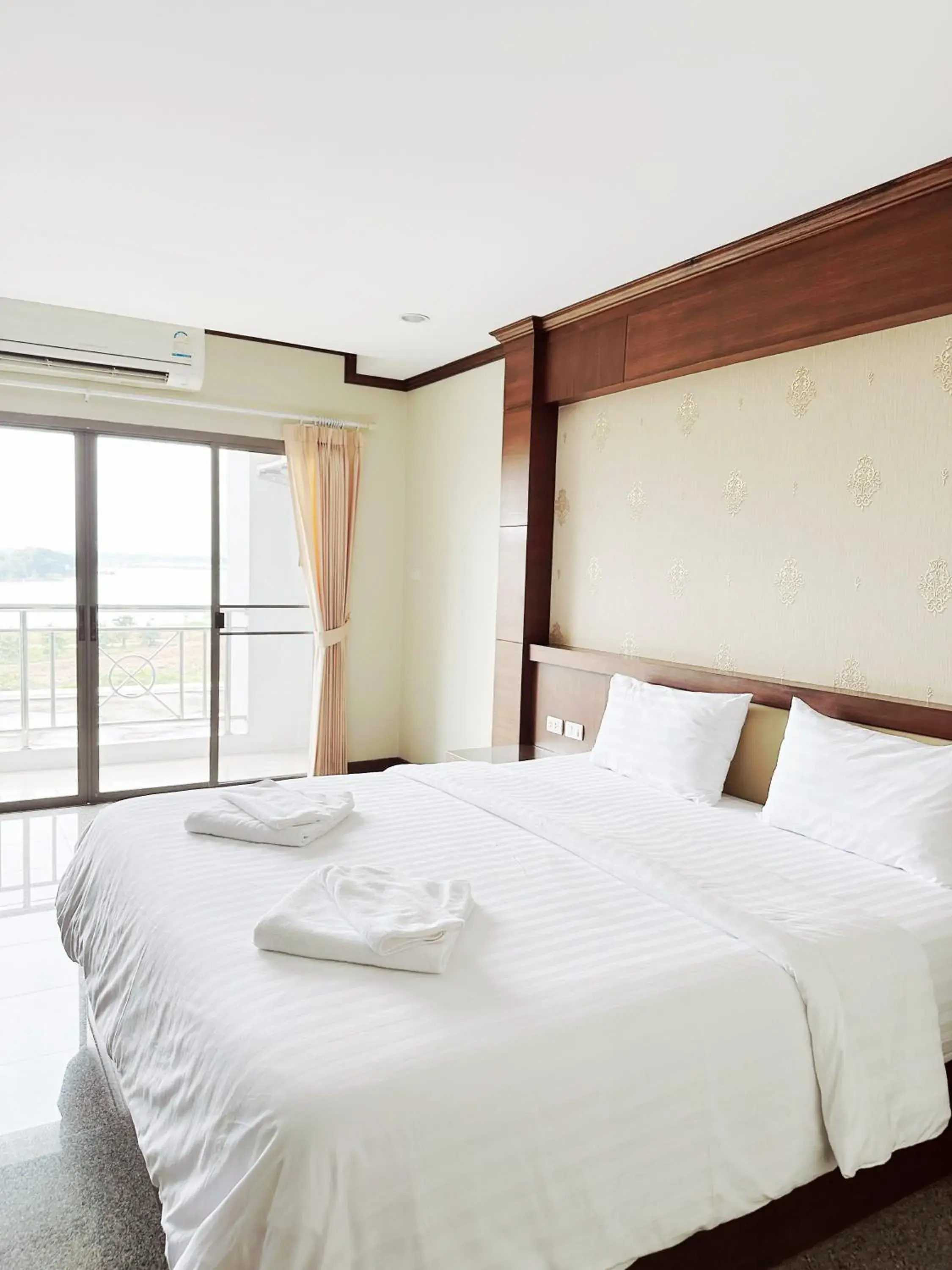 Bed in Green Hill Hotel Phayao Bed in Green Hill Hotel Phayao