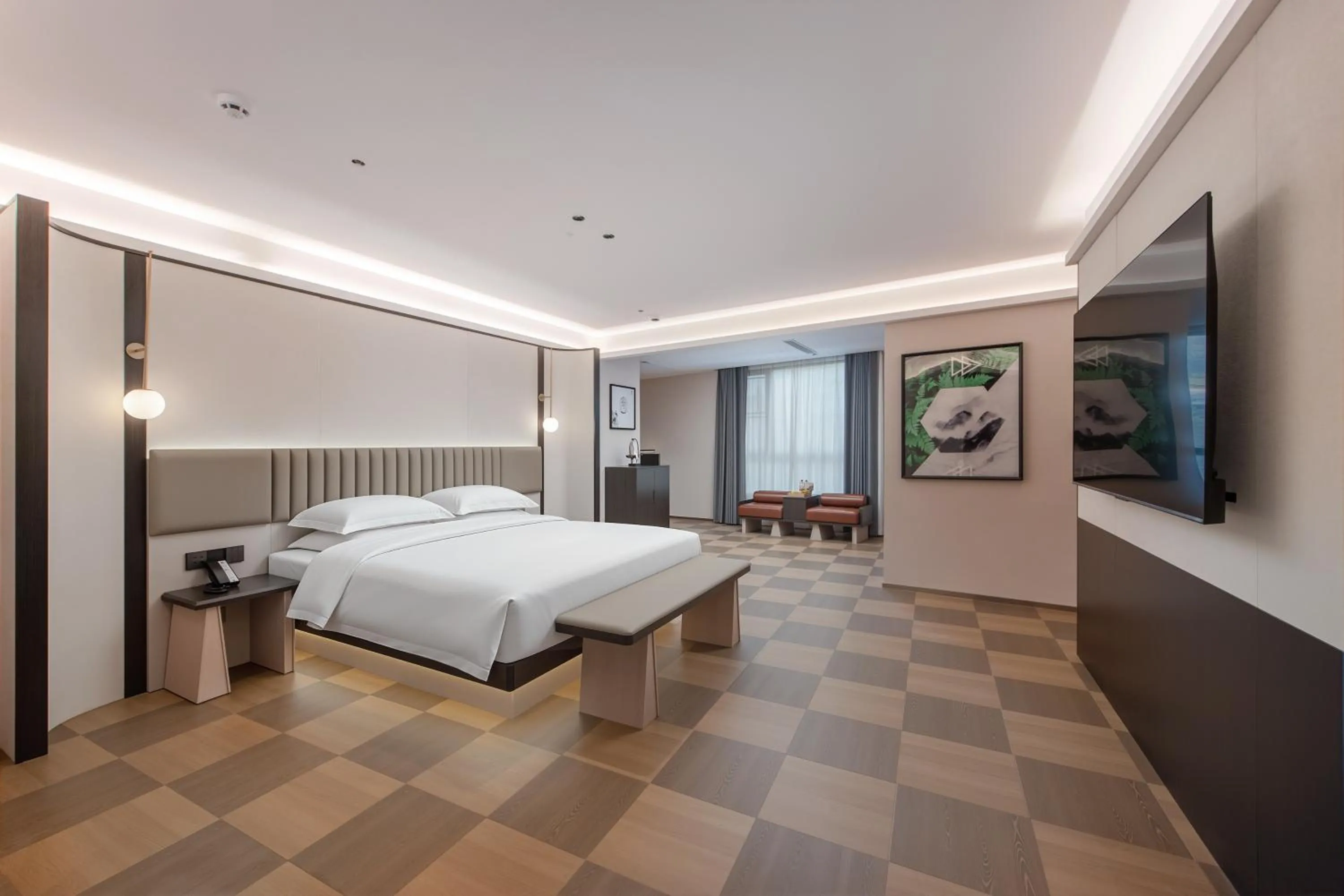 Bedroom, Bed in Waito Hotel Yuexiu Park Guangzhou