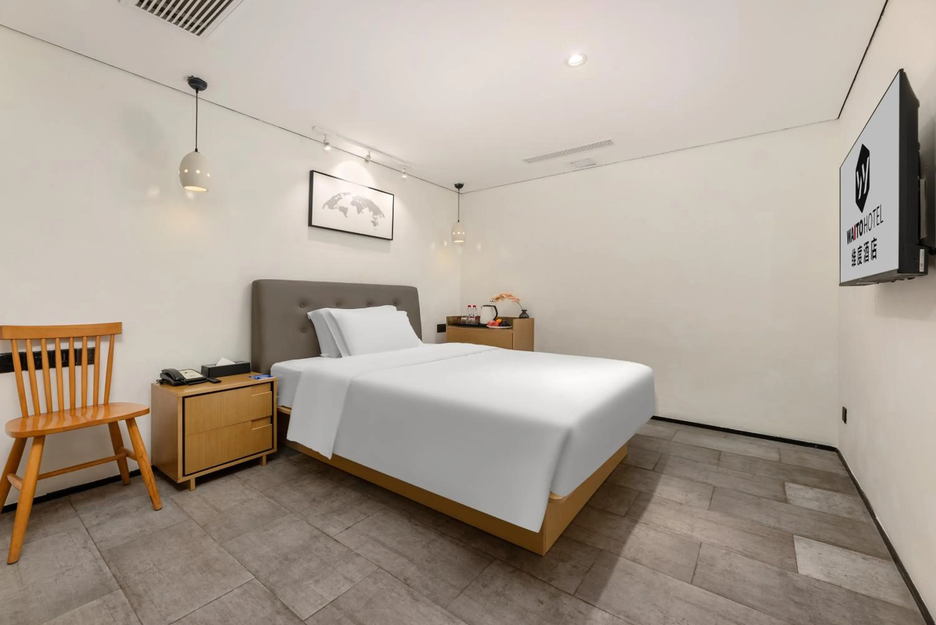 Bed in Waito Hotel Yuexiu Park Guangzhou