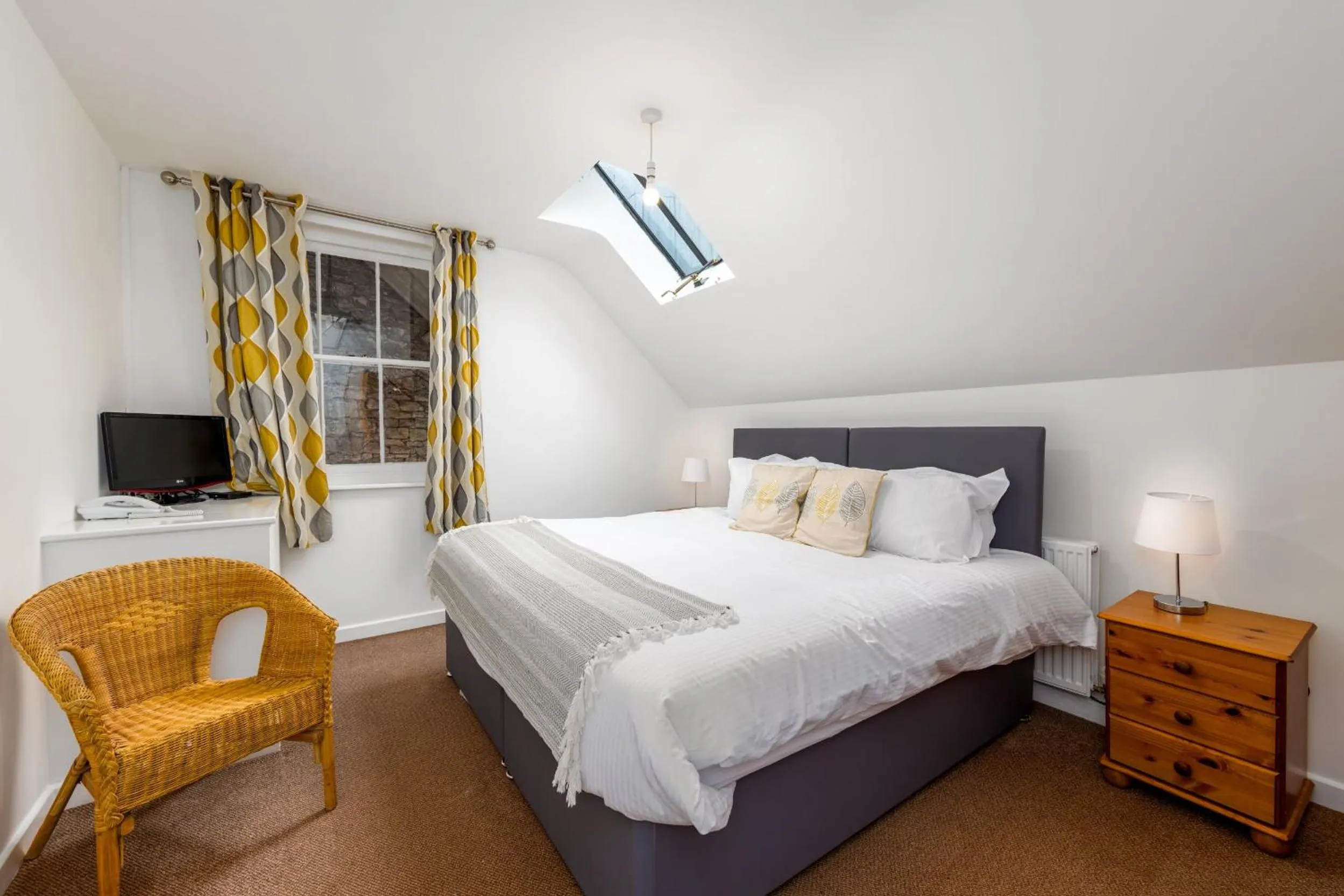 Bed in Muncaster Castle Coachman's Quarters