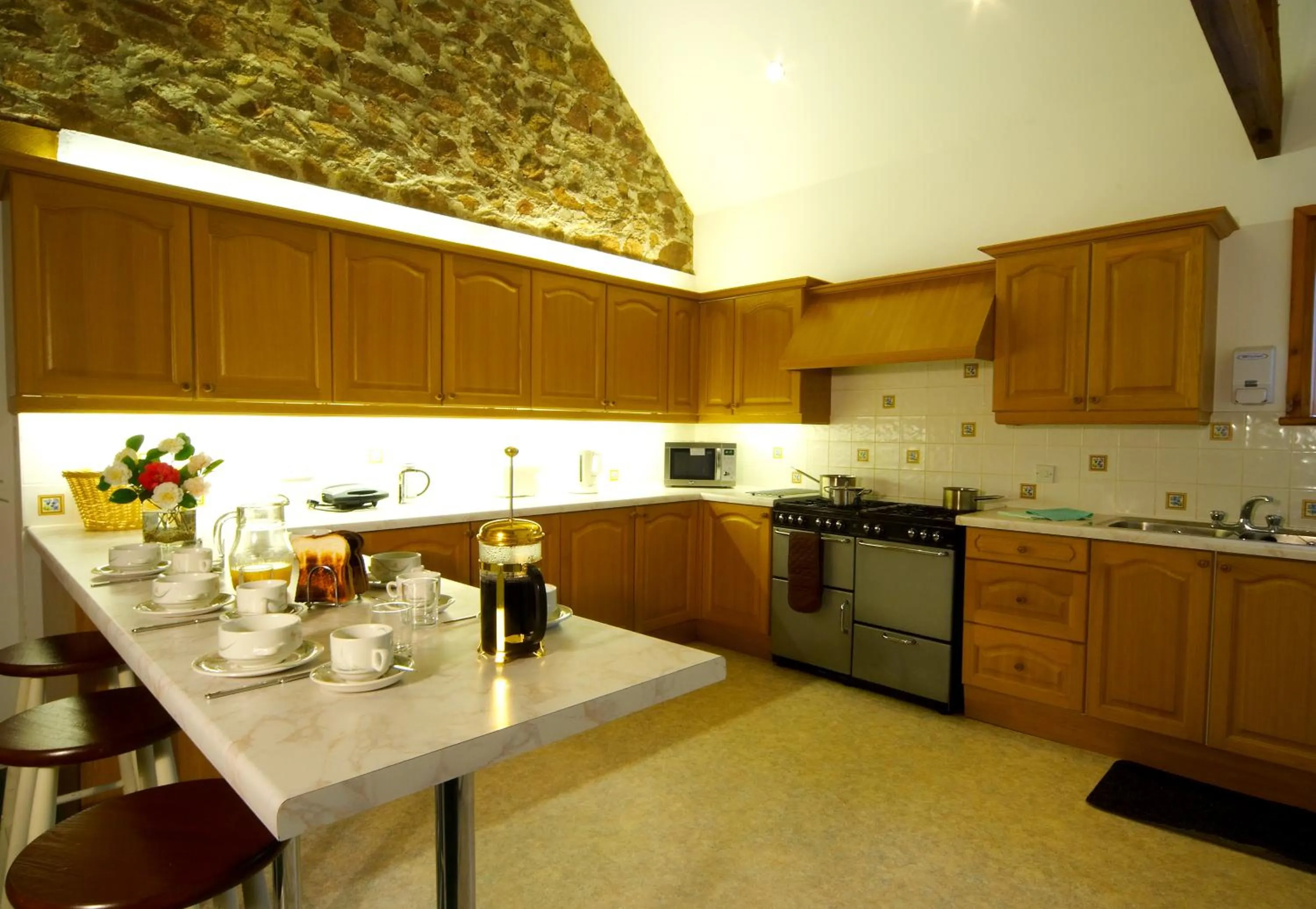 Dining area in Muncaster Castle Coachman's Quarters