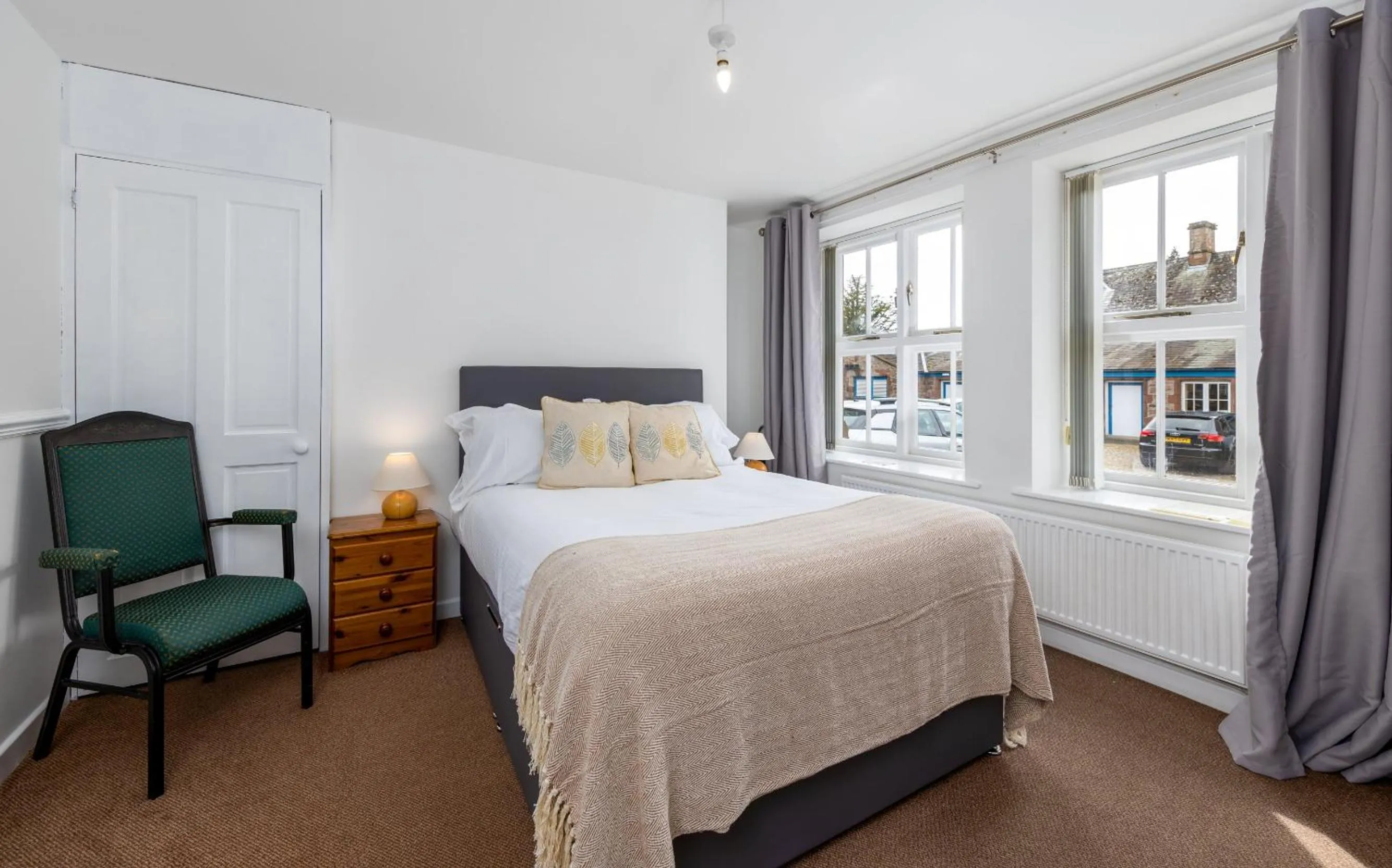 Bedroom, Bed in Muncaster Castle Coachman's Quarters
