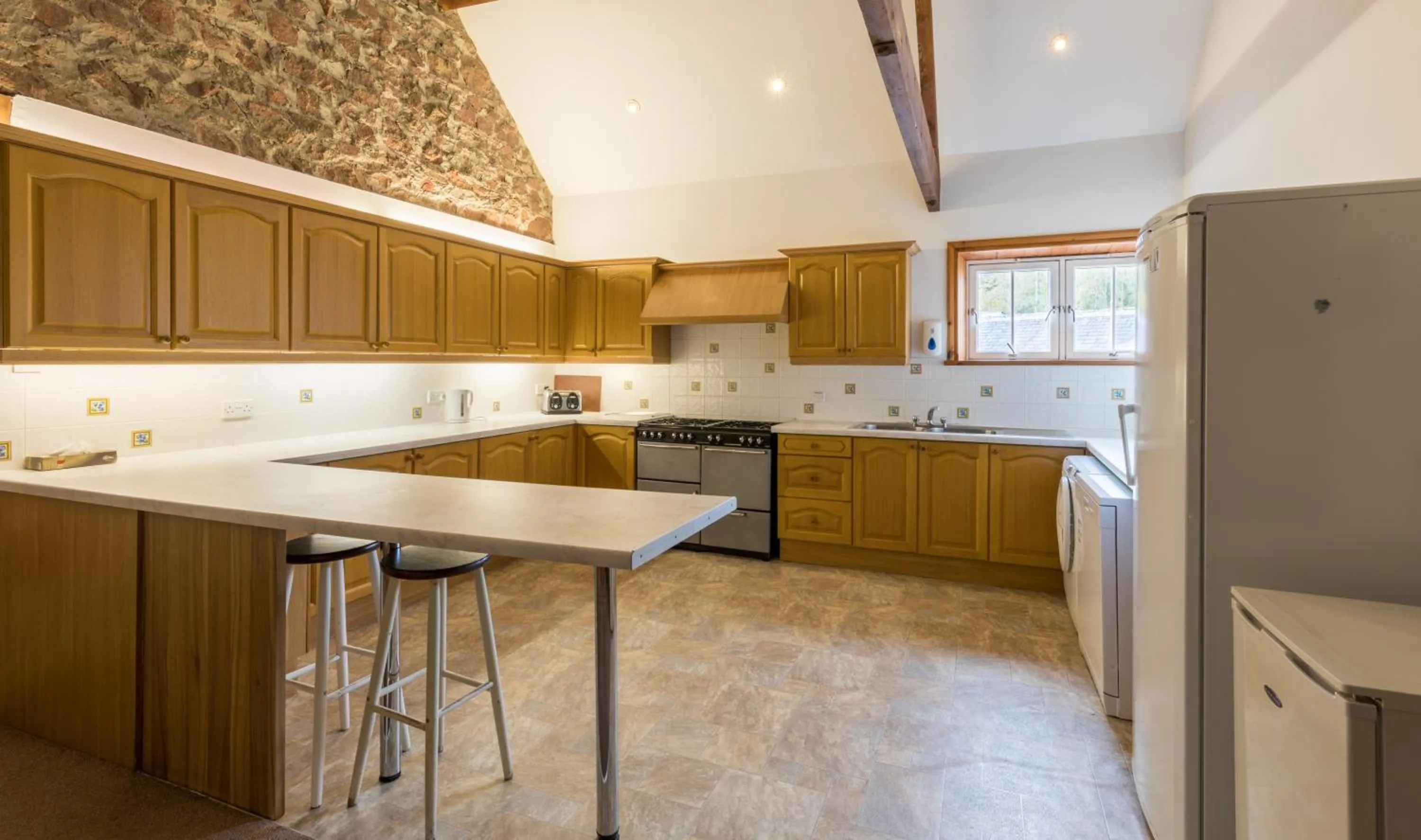 Dining area in Muncaster Castle Coachman's Quarters