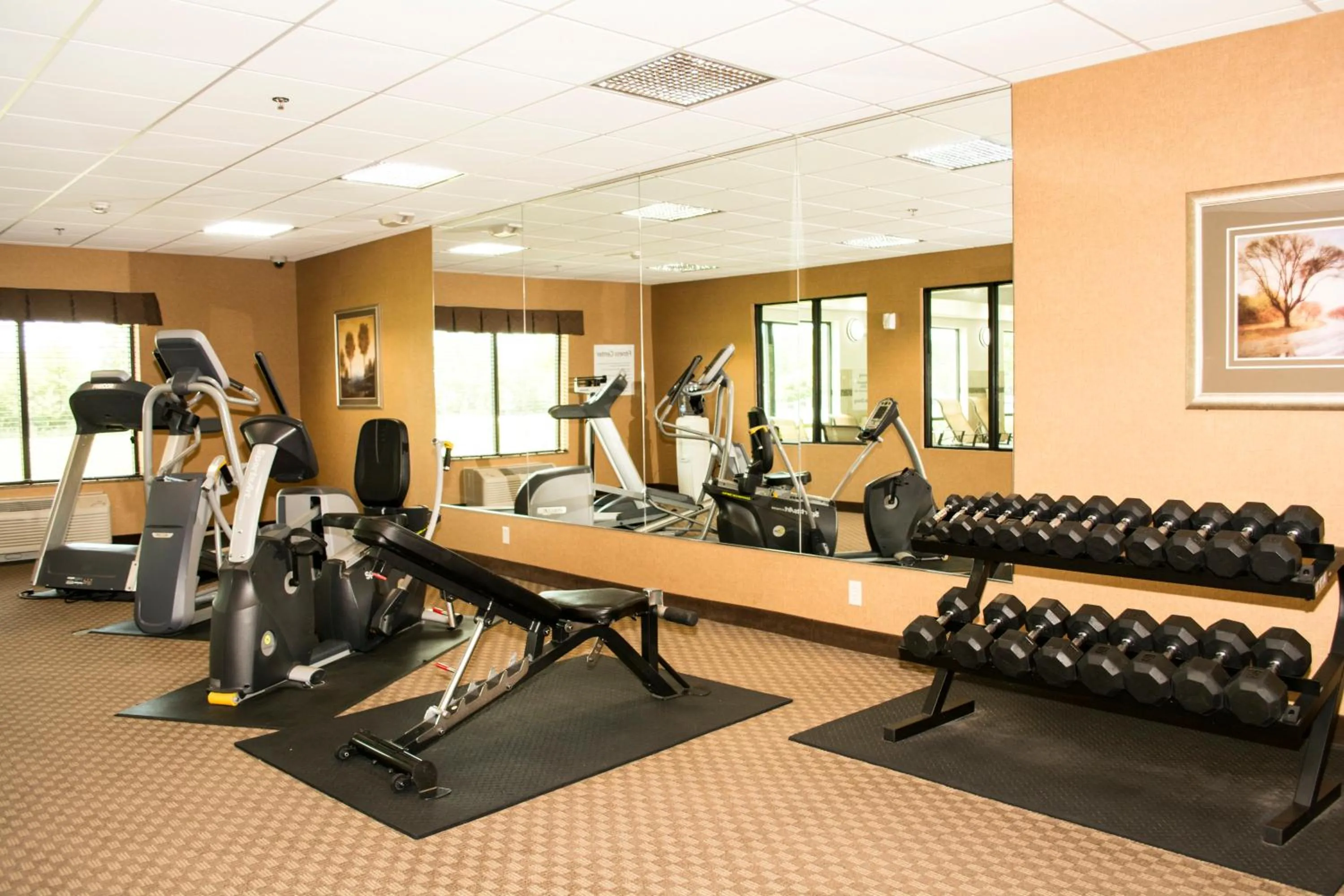 Fitness centre/facilities in Holiday Inn Express & Suites - Mason City by IHG