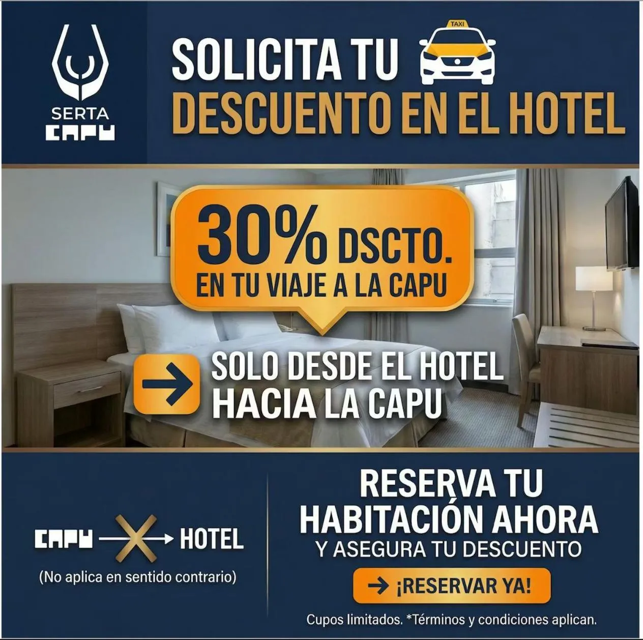 Bed in Hotel San Angel