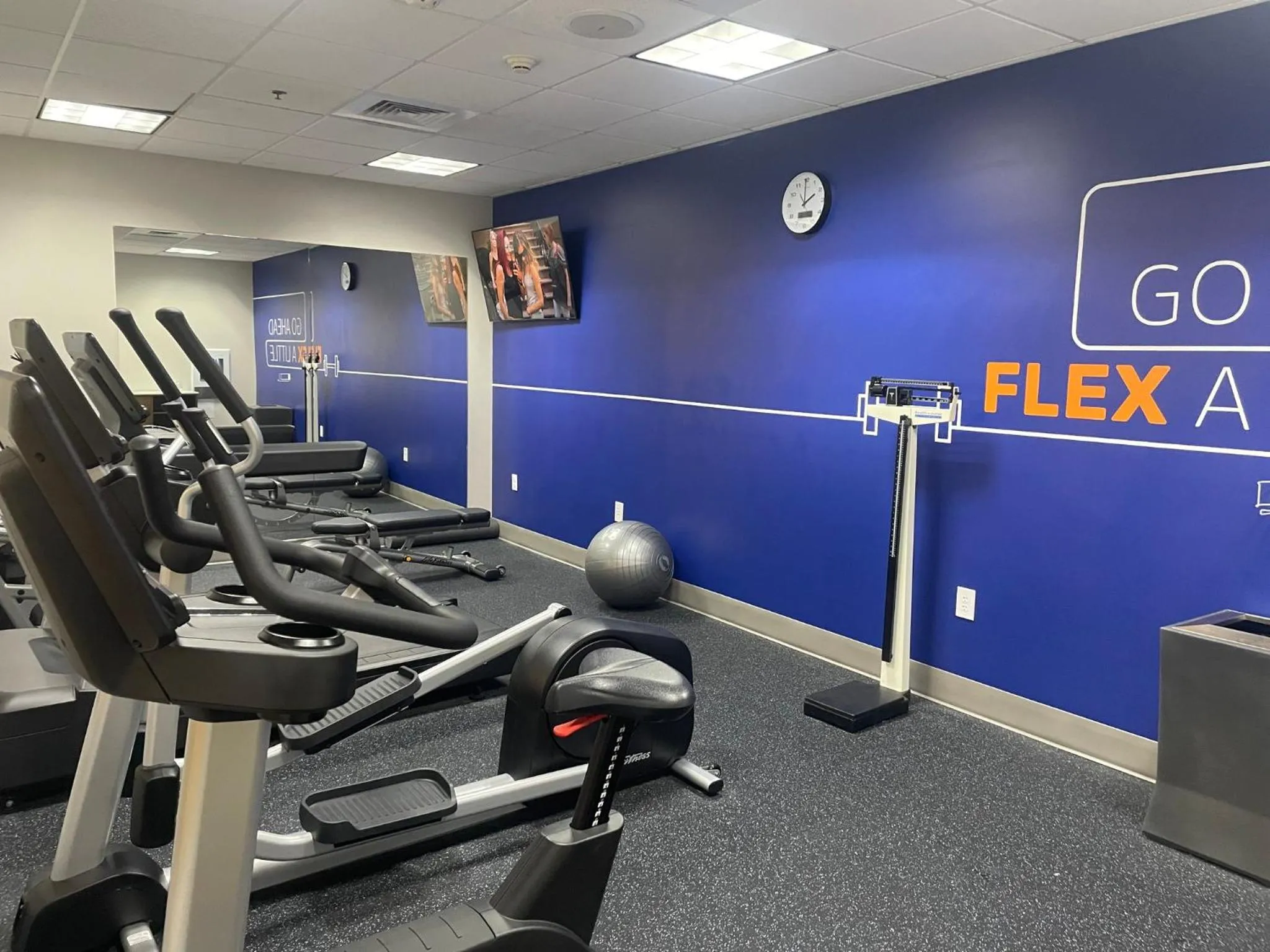 Fitness centre/facilities in Holiday Inn Express Hotel Raleigh Southwest by IHG