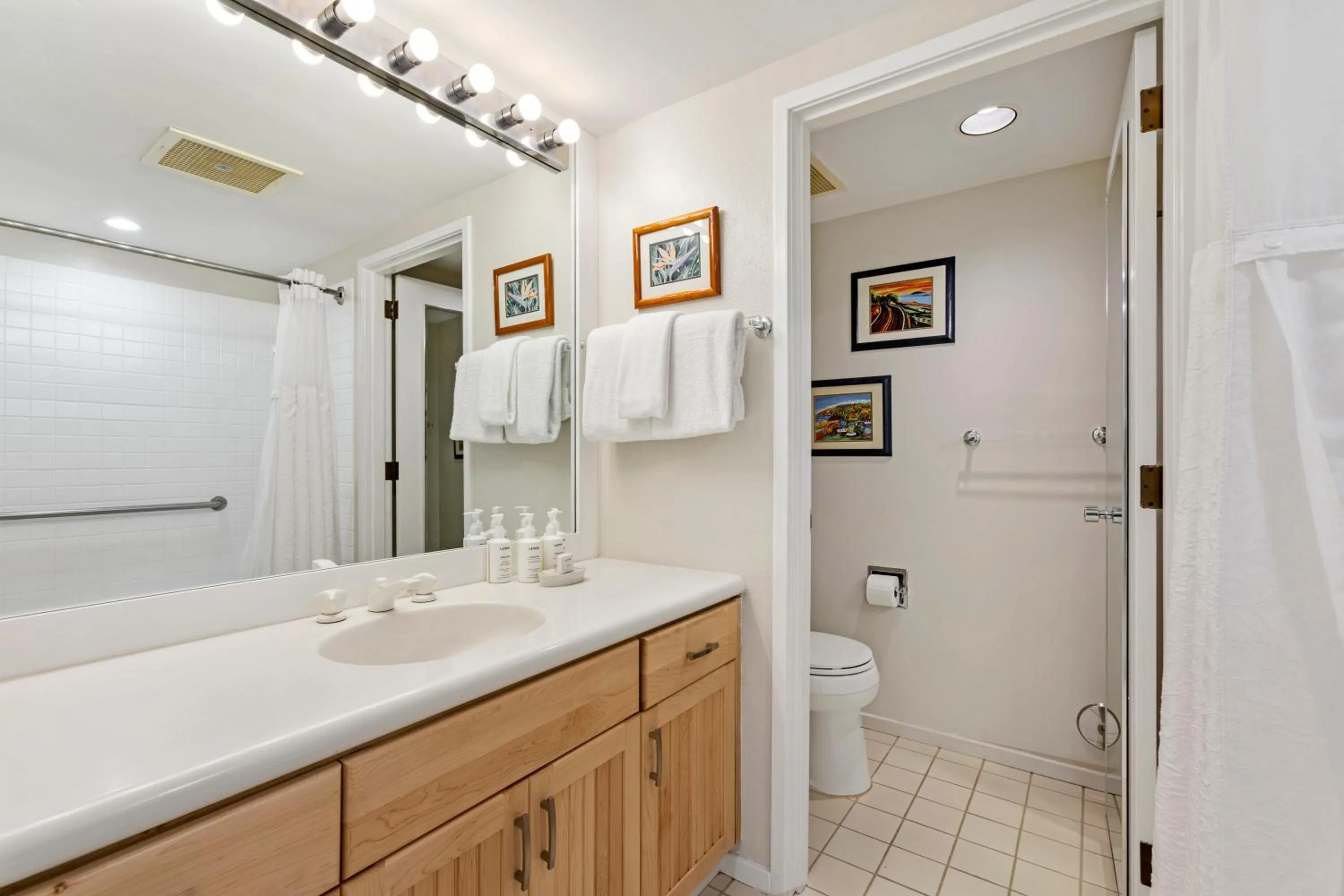 Bathroom in Makena Surf- CoralTree Residence Collection