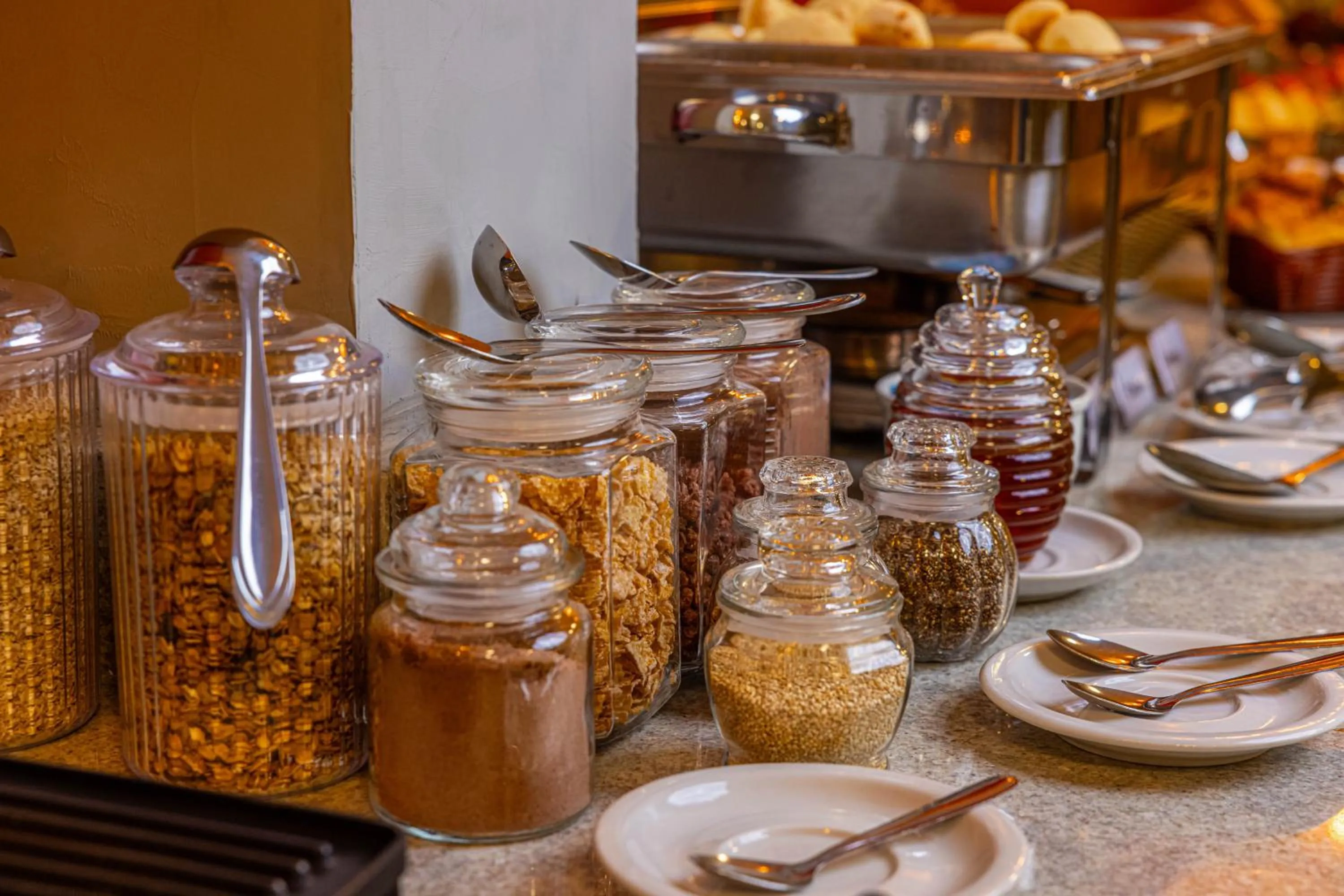 Buffet breakfast in Ubatuba Eco Hotel