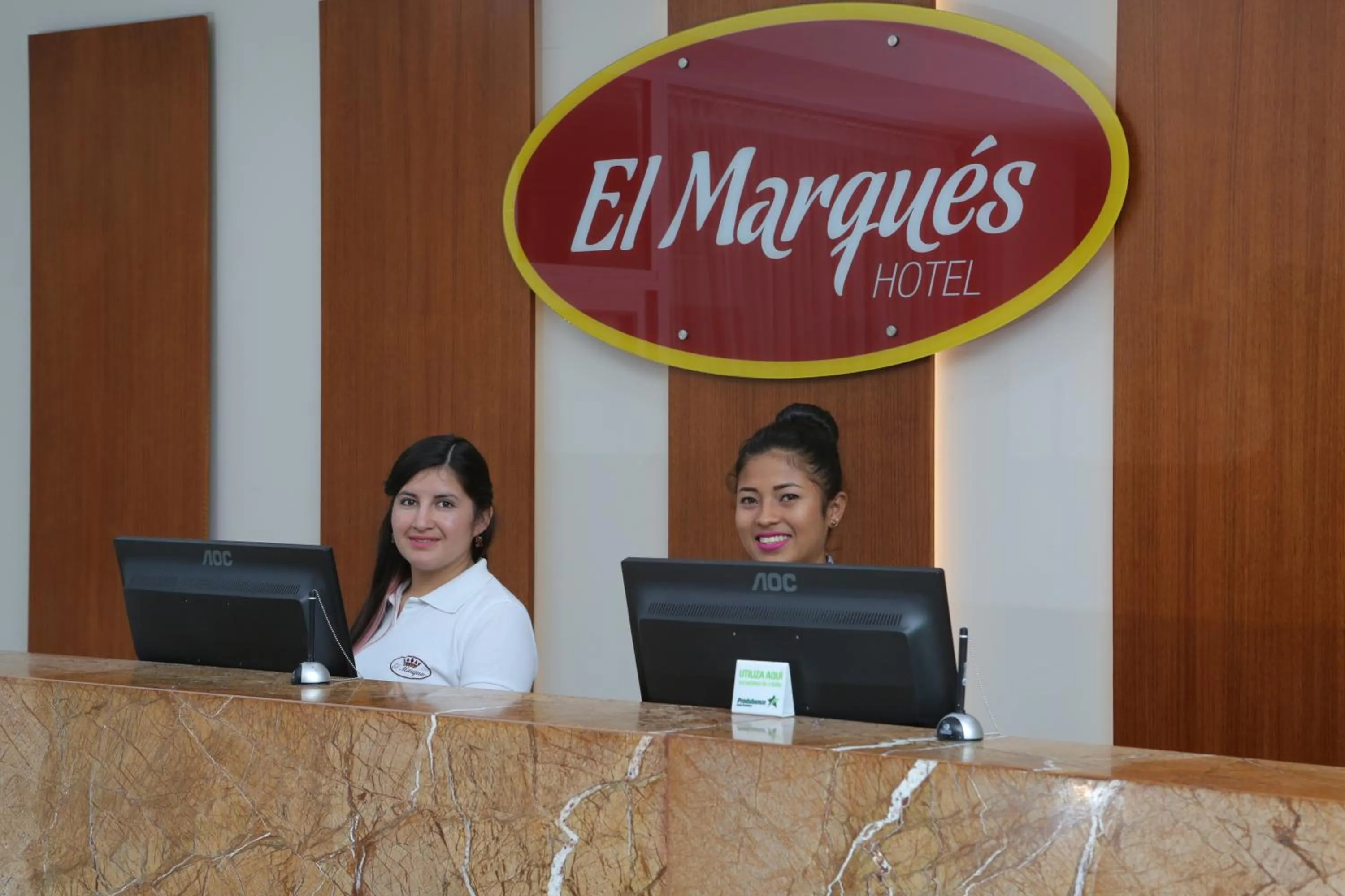 Lobby or reception in Hotel El Marqués