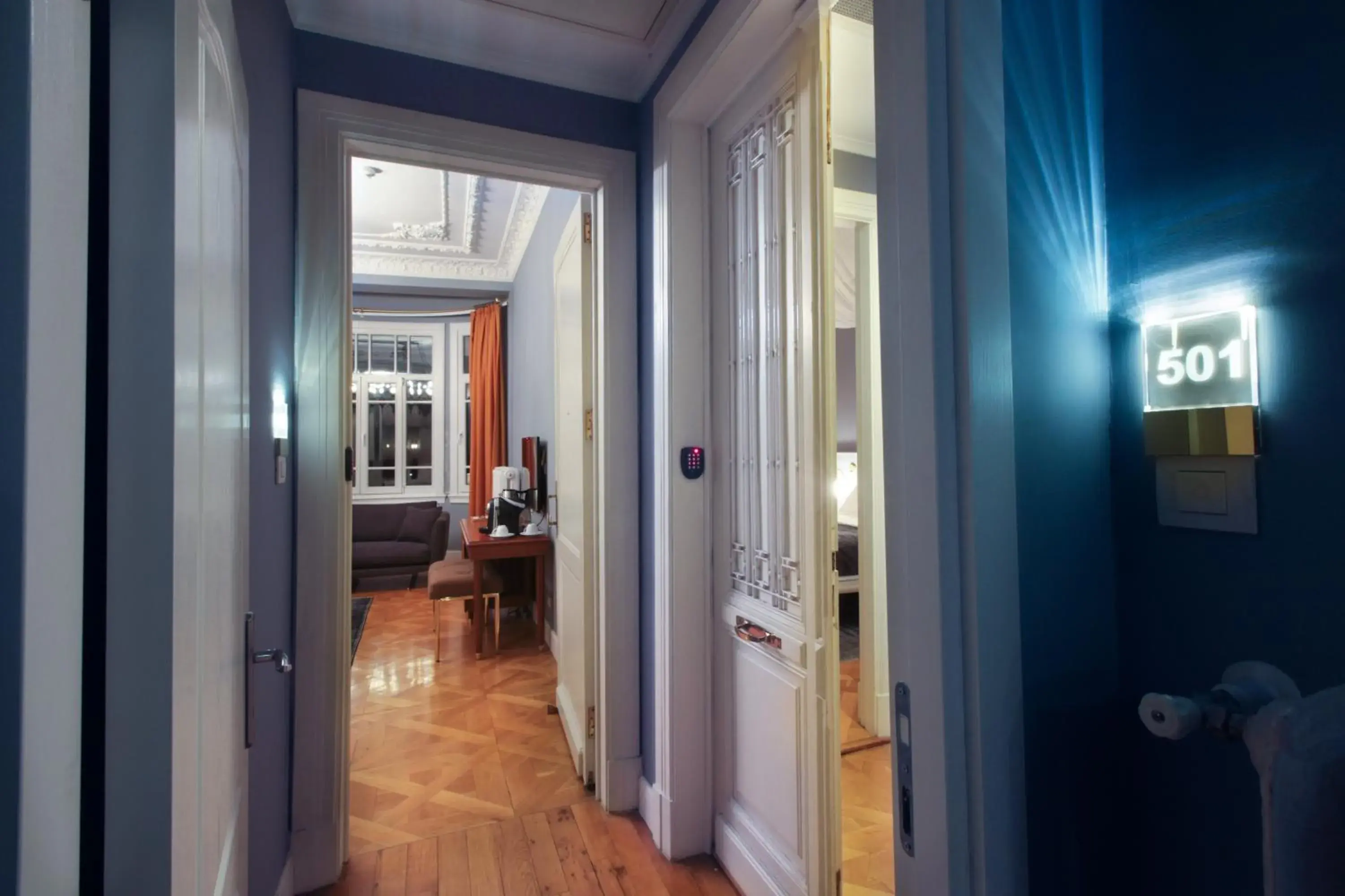 Living room, Bed in Lina Hotel Taksim Pera Living room, Bed in Lina Hotel Taksim Pera