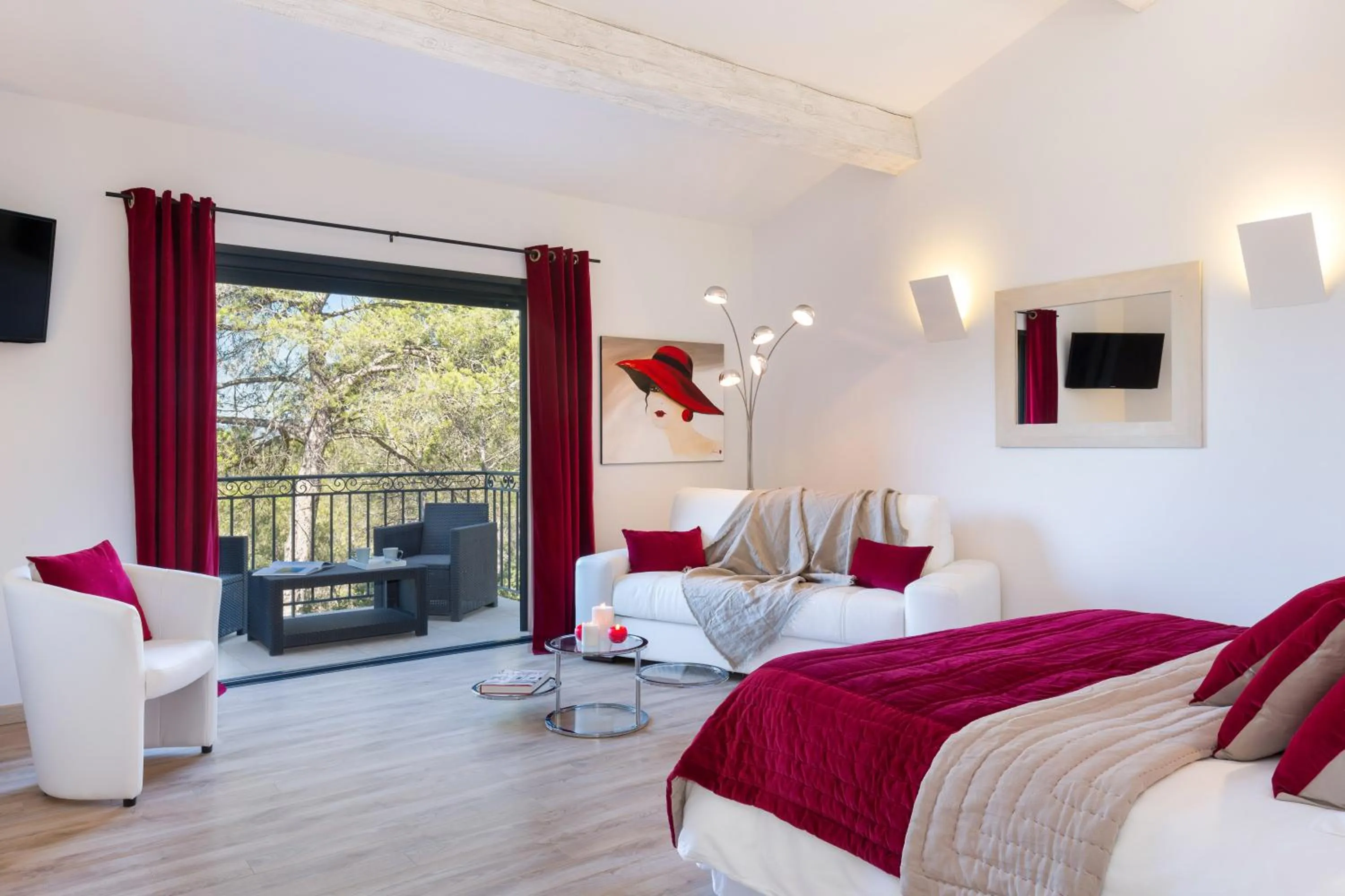 Bedroom, Bed in Château Rasque - Teritoria