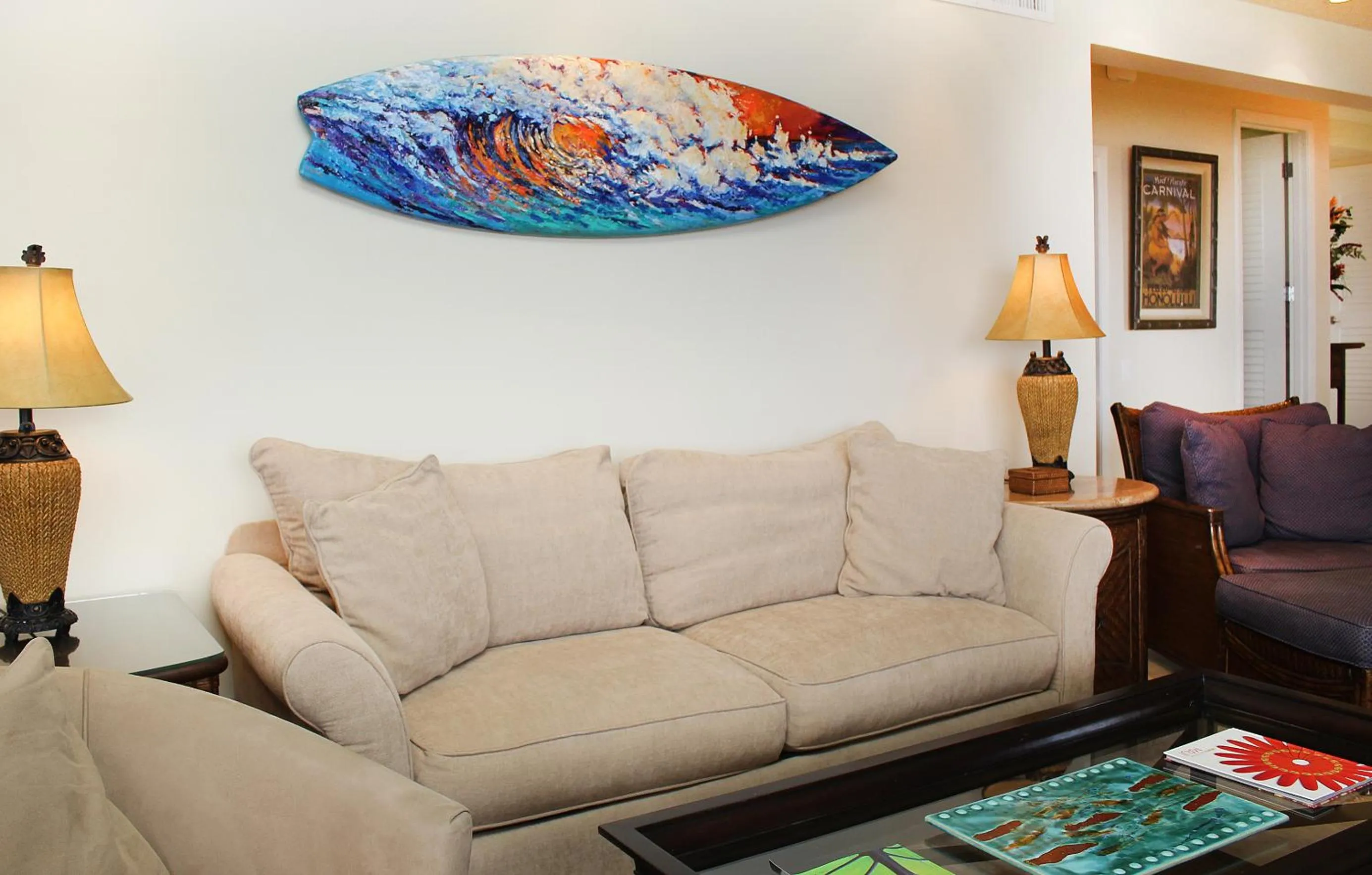 Seating area in Polo Beach Club - CoralTree Residence Collection