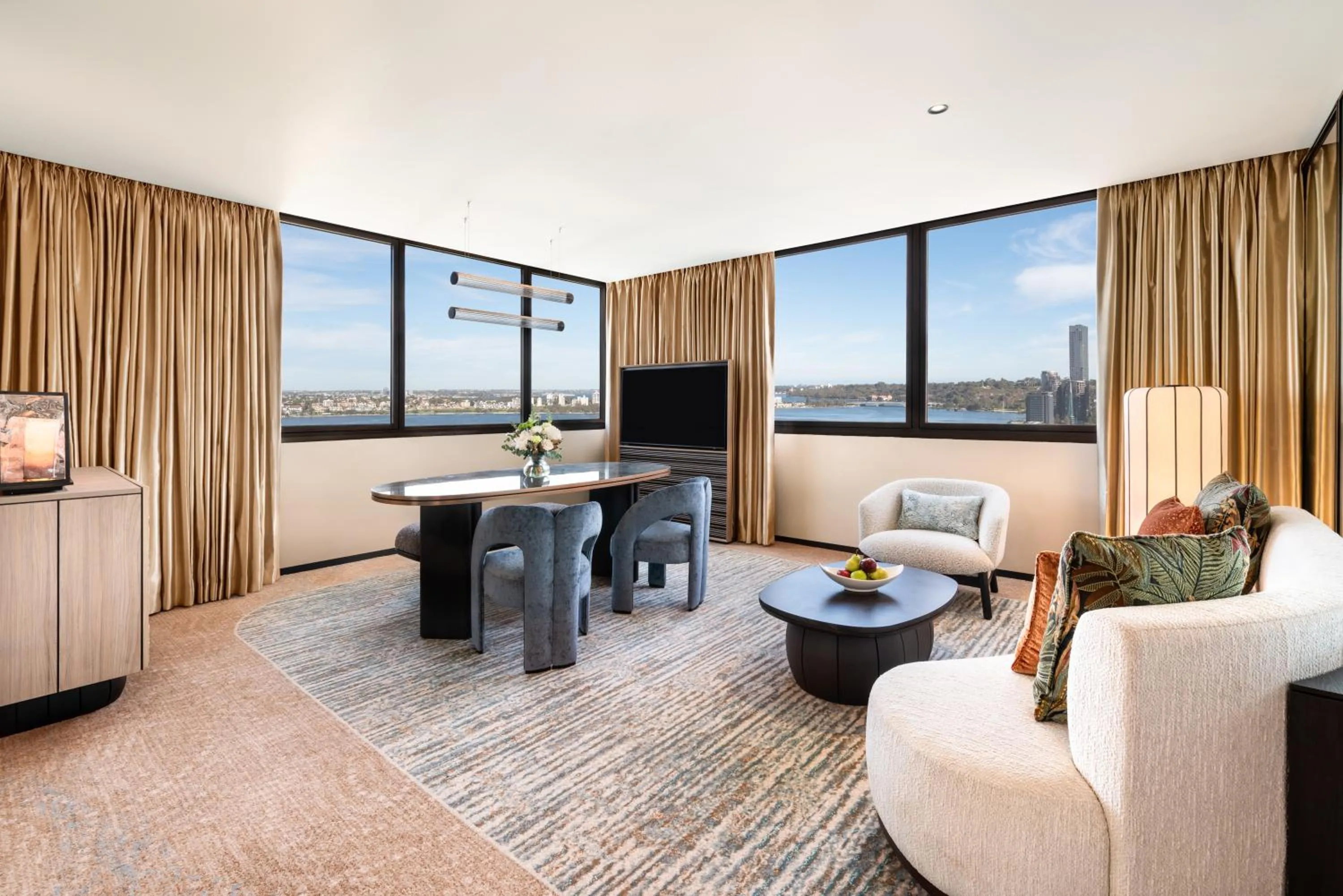 Living room in Pan Pacific Perth