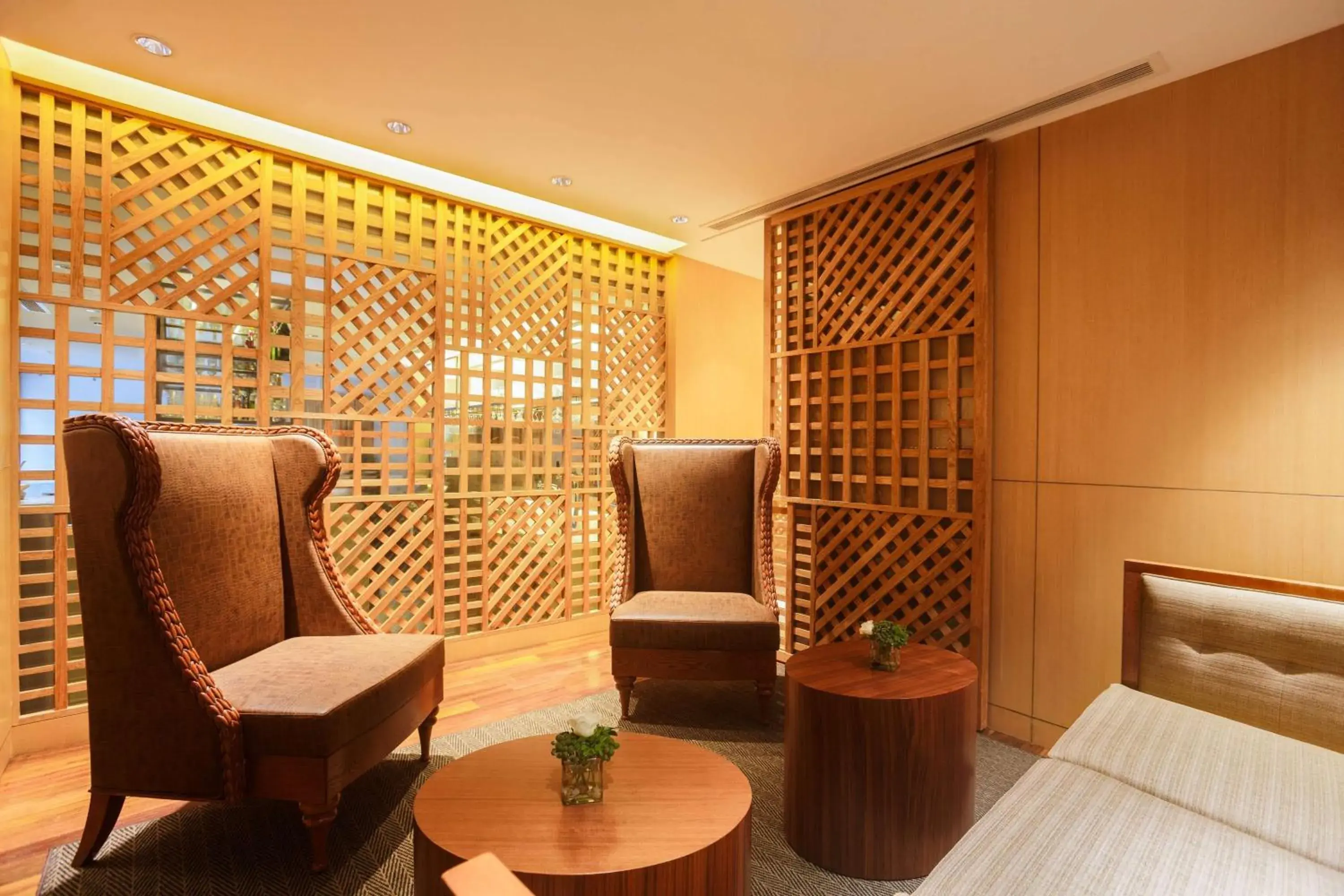 Lounge or bar, Bed in Hilton Colombo Residence Lounge or bar, Bed in Hilton Colombo Residence