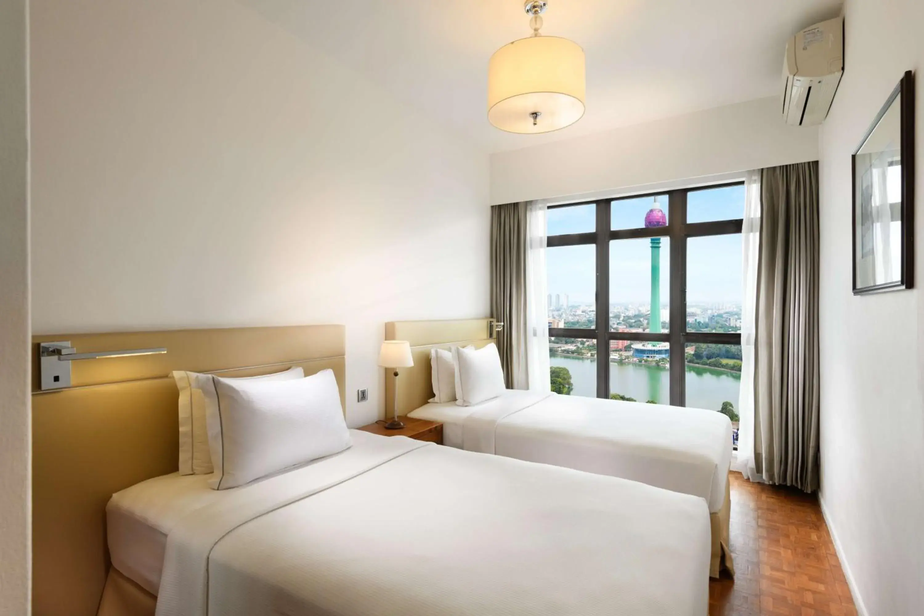 View (from property/room), Bed in Hilton Colombo Residence View (from property/room), Bed in Hilton Colombo Residence