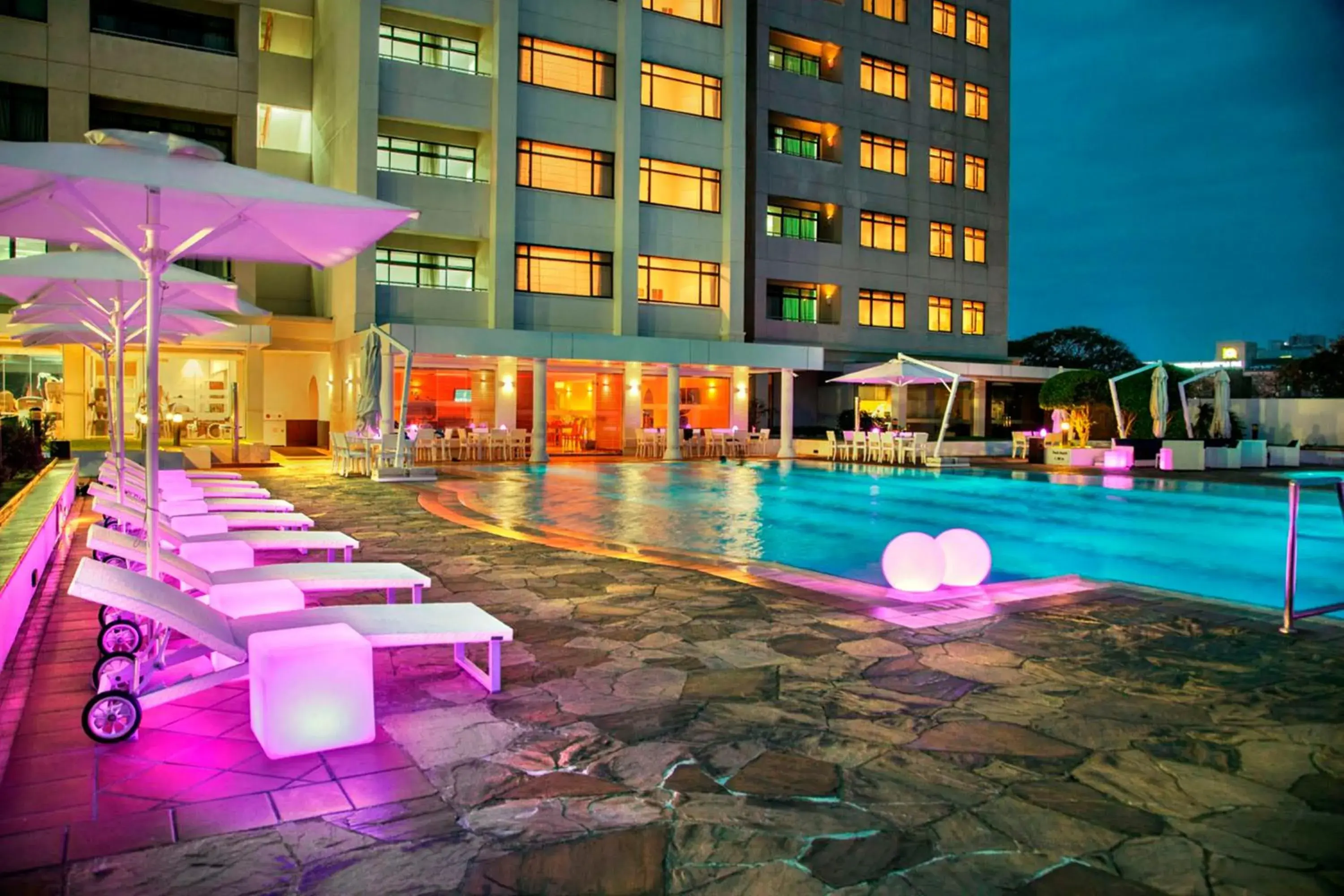 Pool view in Hilton Colombo Residence Pool view in Hilton Colombo Residence