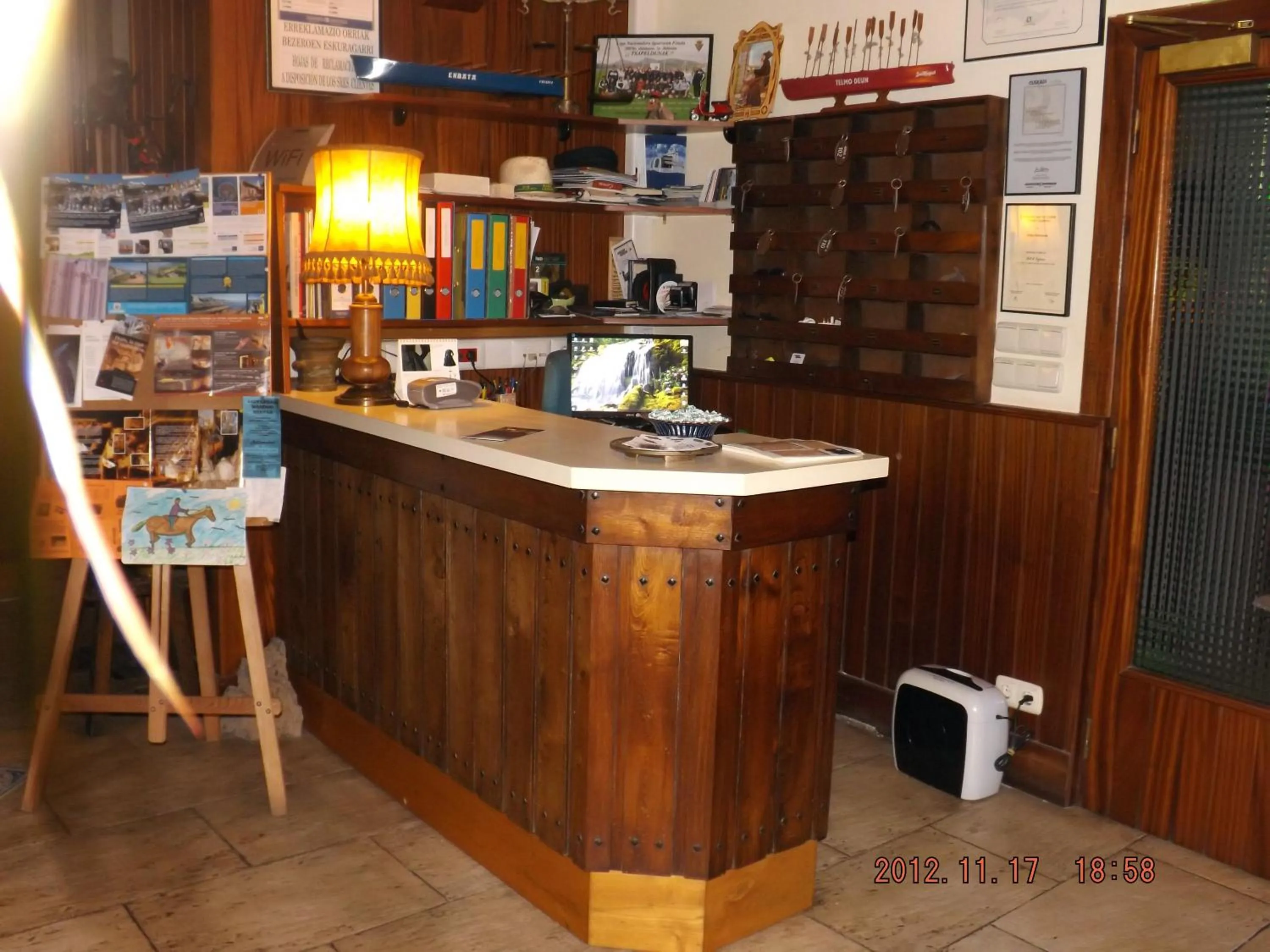 Lobby or reception in Hotel Azkue