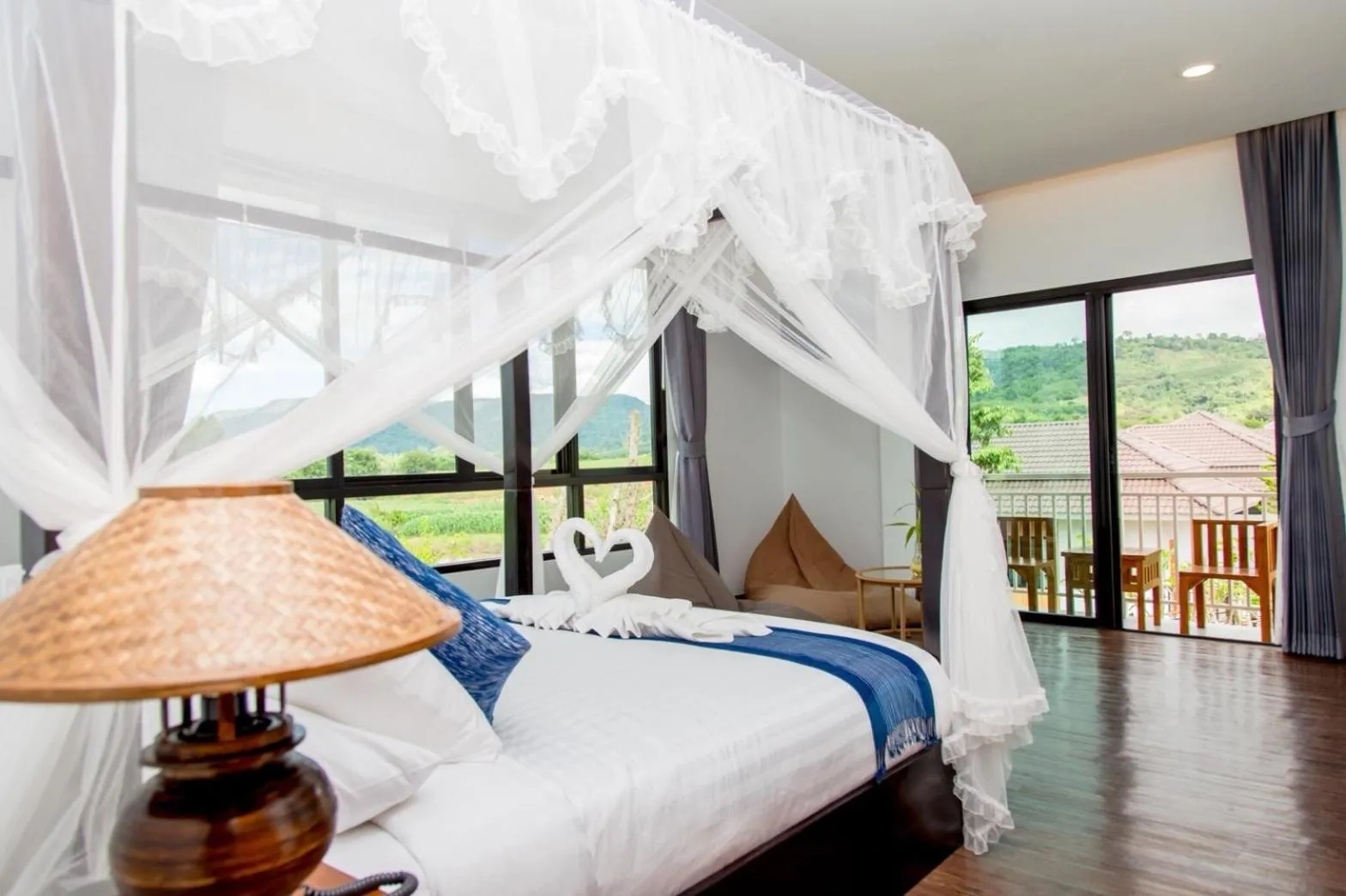 Bed in Phuruakeeree Resort