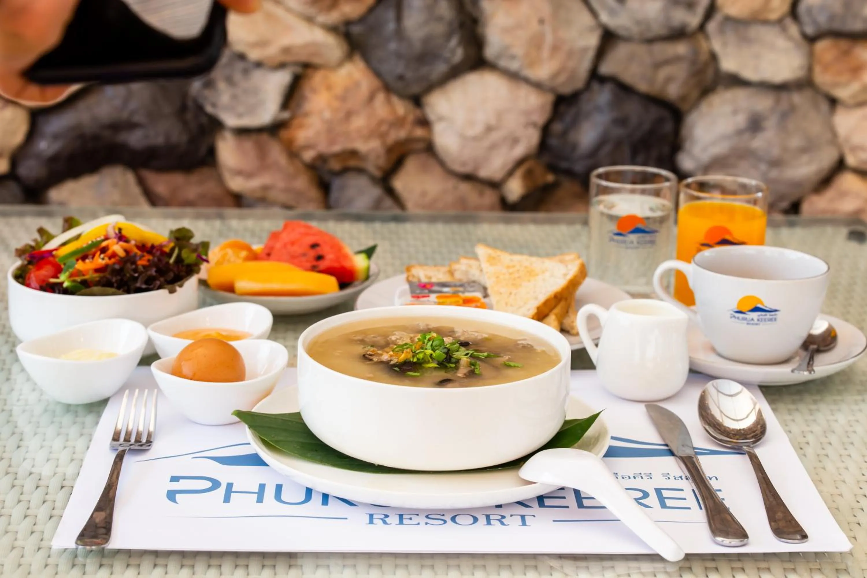 Continental breakfast in Phuruakeeree Resort