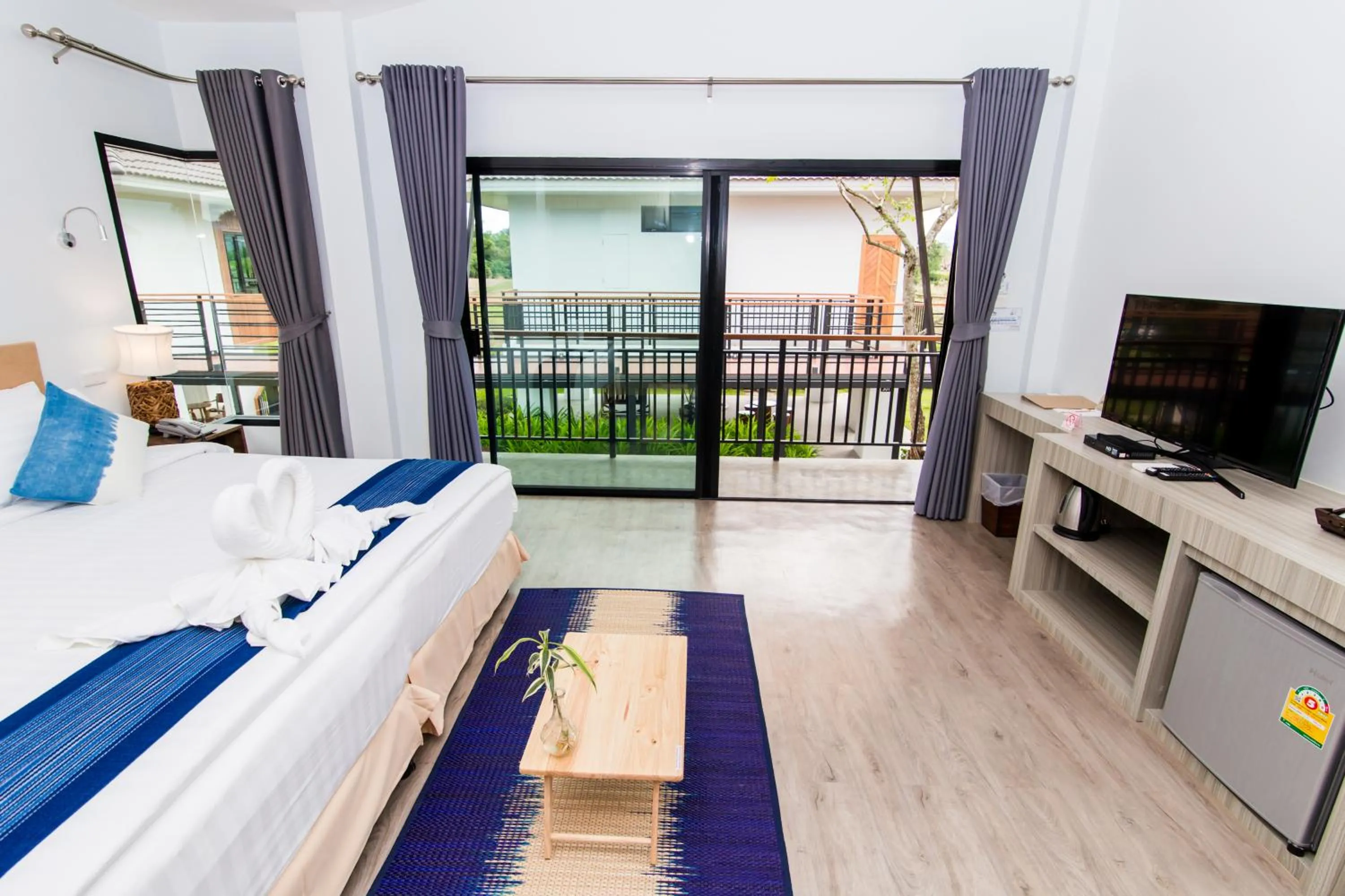 Bed in Phuruakeeree Resort