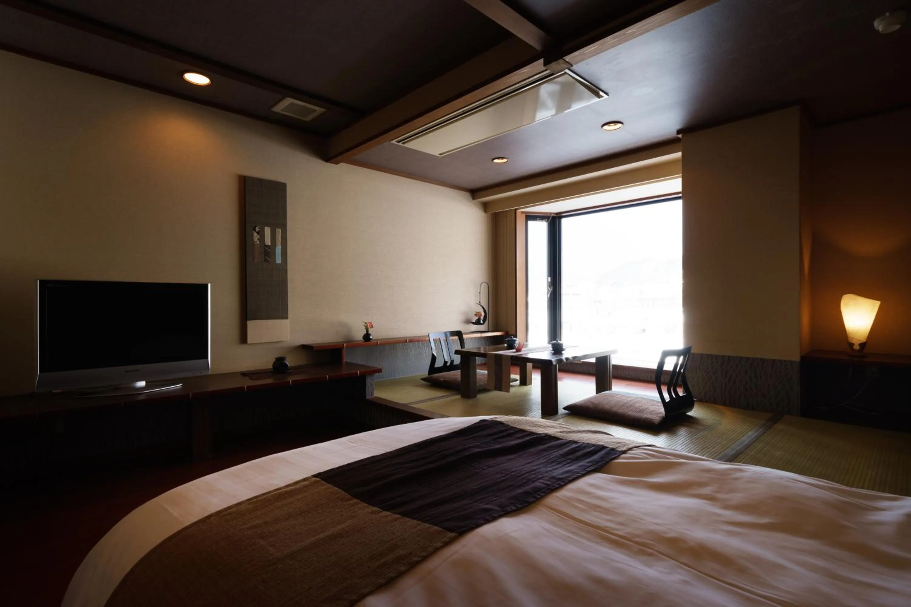 Living room, Bed in Aburaya Tousen