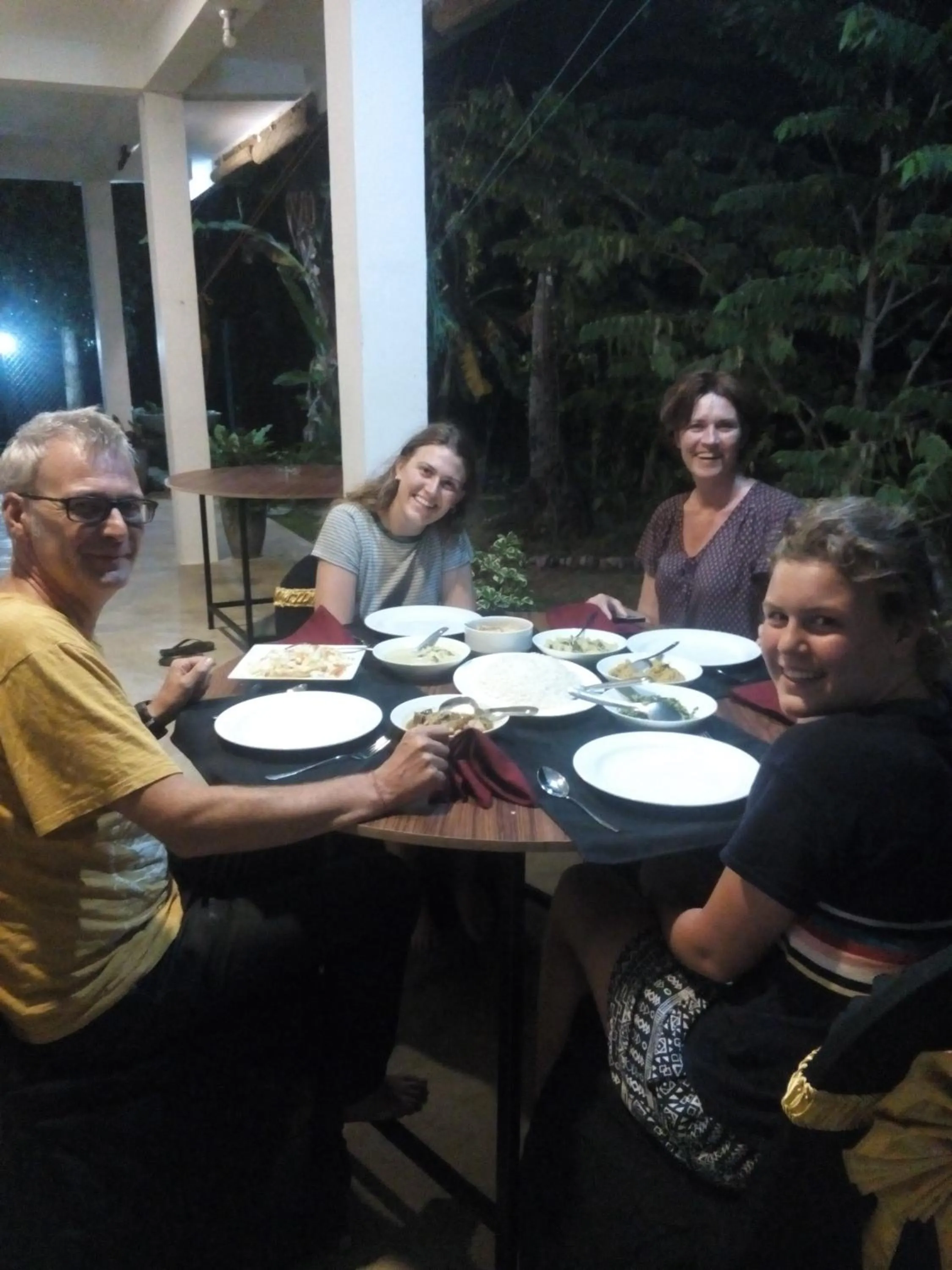 Dinner in Waterway garden