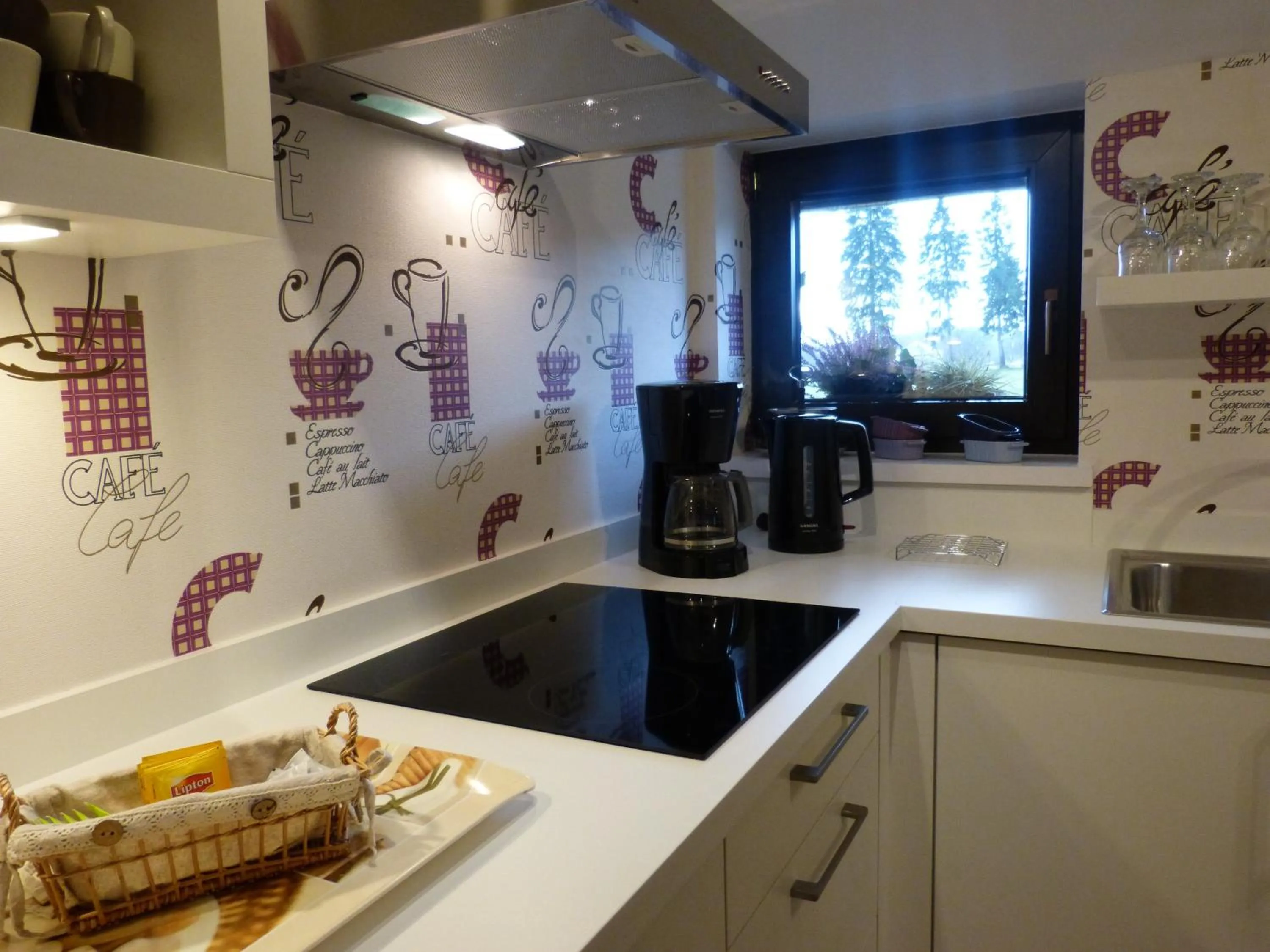 Kitchen or kitchenette in L'Horizon Studios & Apparts