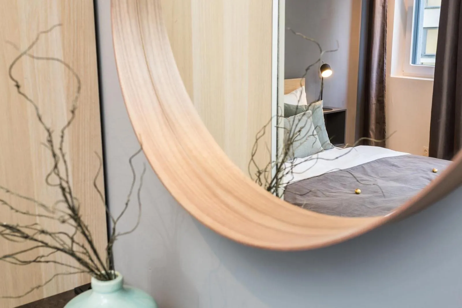 Bedroom, Bed in Room 4 & 5 Apartments