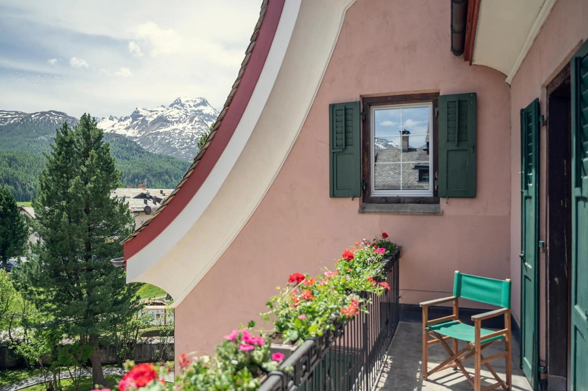 Balcony/Terrace in Parkhotel Margna Superior