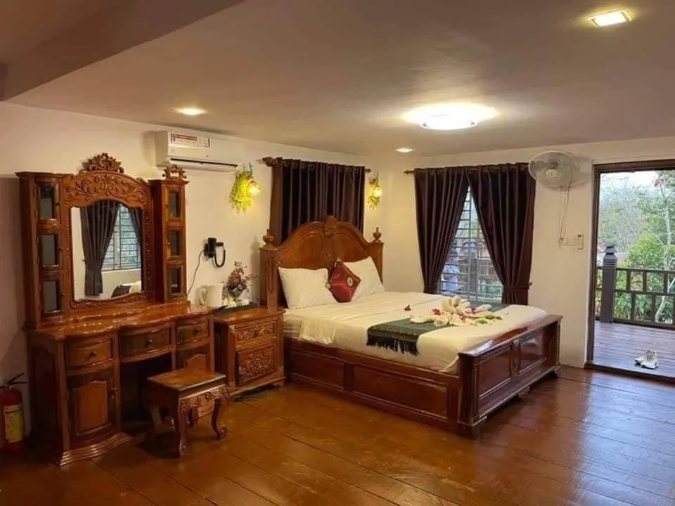 Bed in Greenhouse Retreat