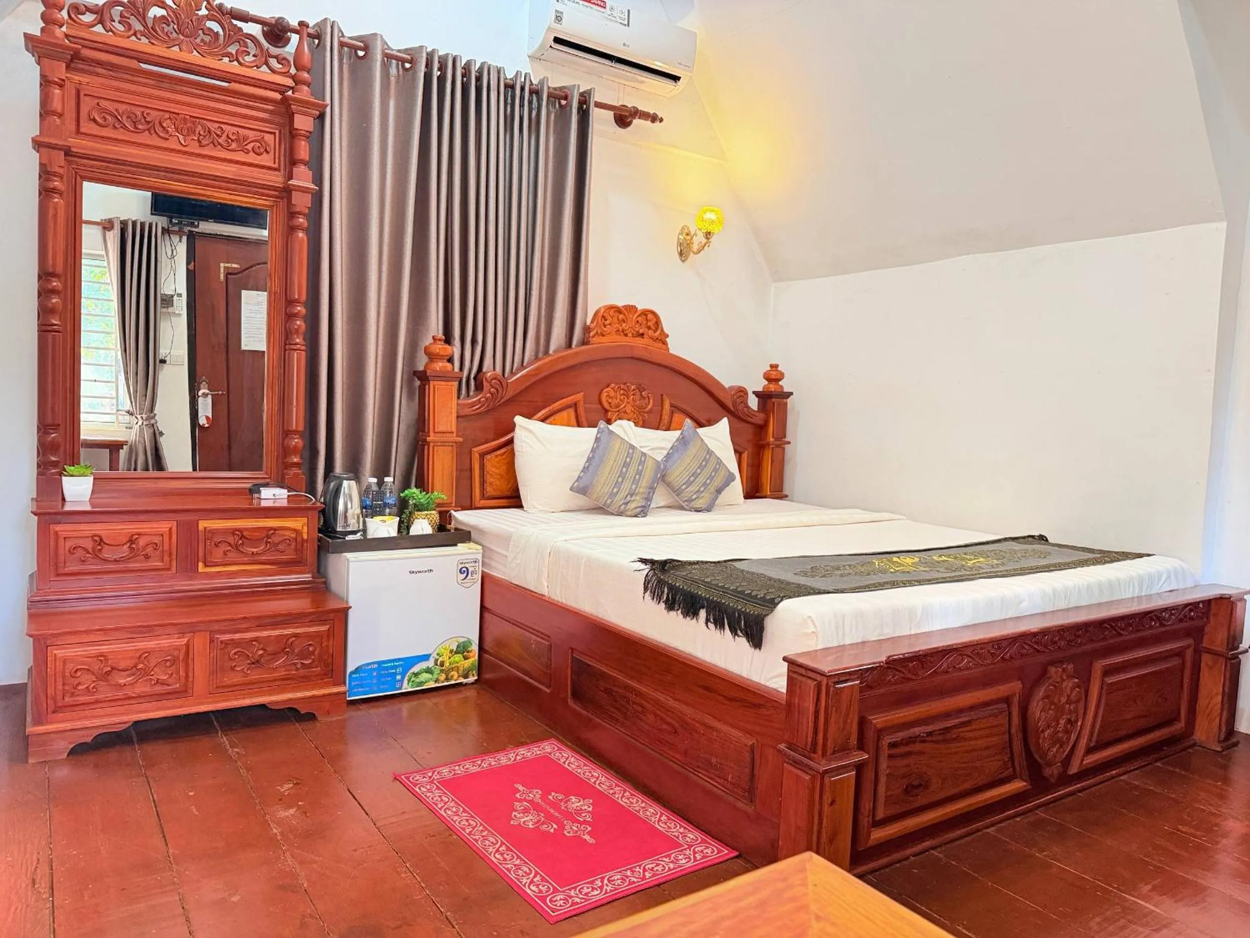 Bed in Greenhouse Retreat