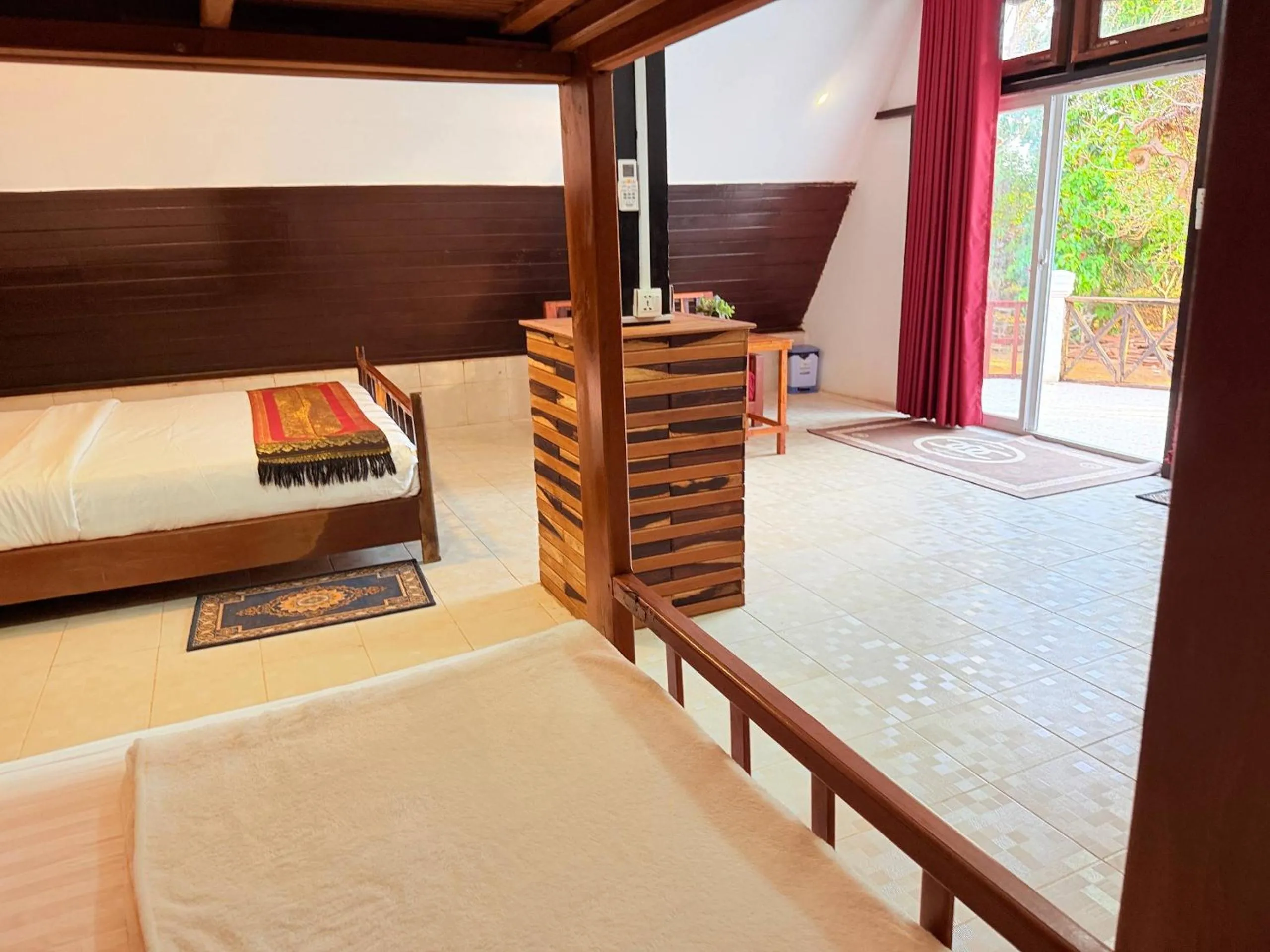 Bed in Greenhouse Retreat