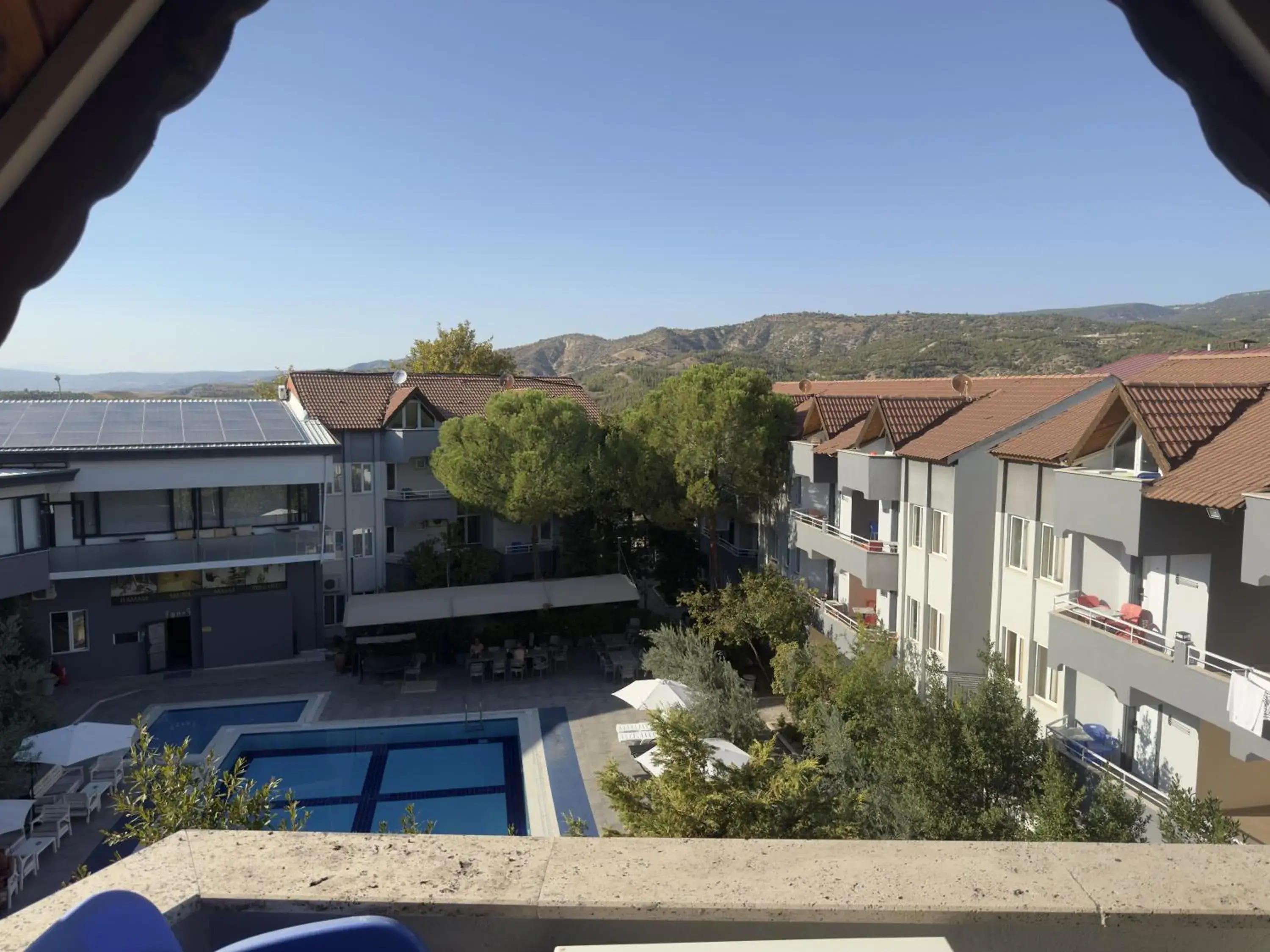 Pool view in Reis Thermal Otel Pool view in Reis Thermal Otel