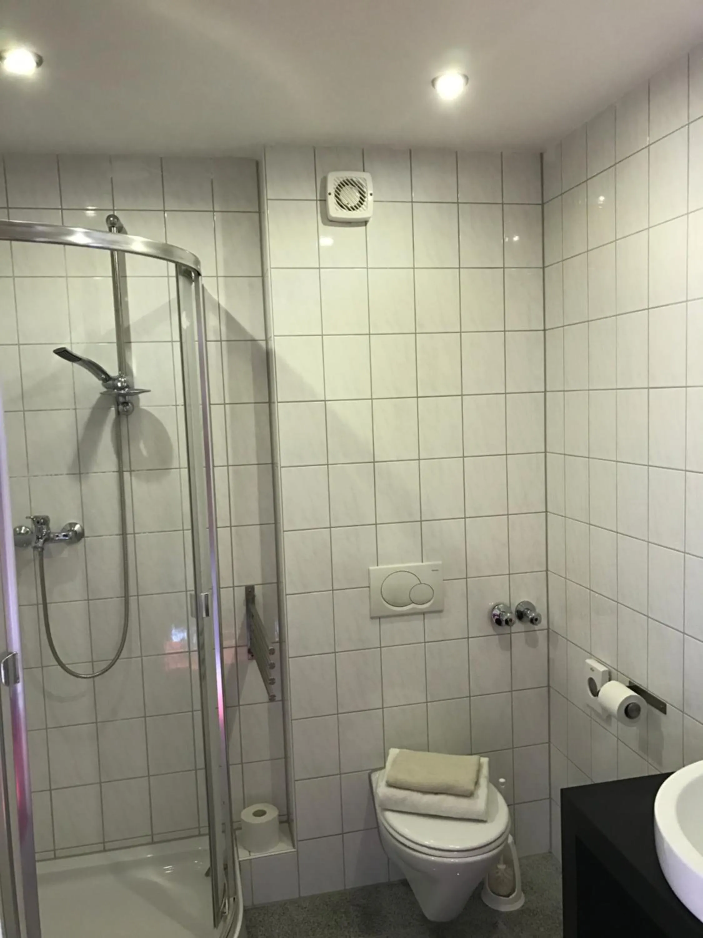 Shower in Landhotel Rangau Gasthof & Brennerei