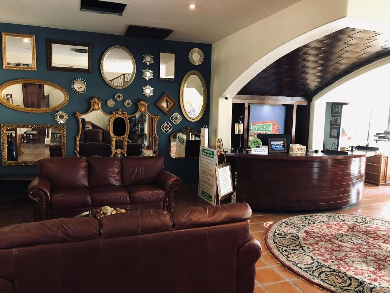 Lobby or reception in Hotel Hacienda Santana