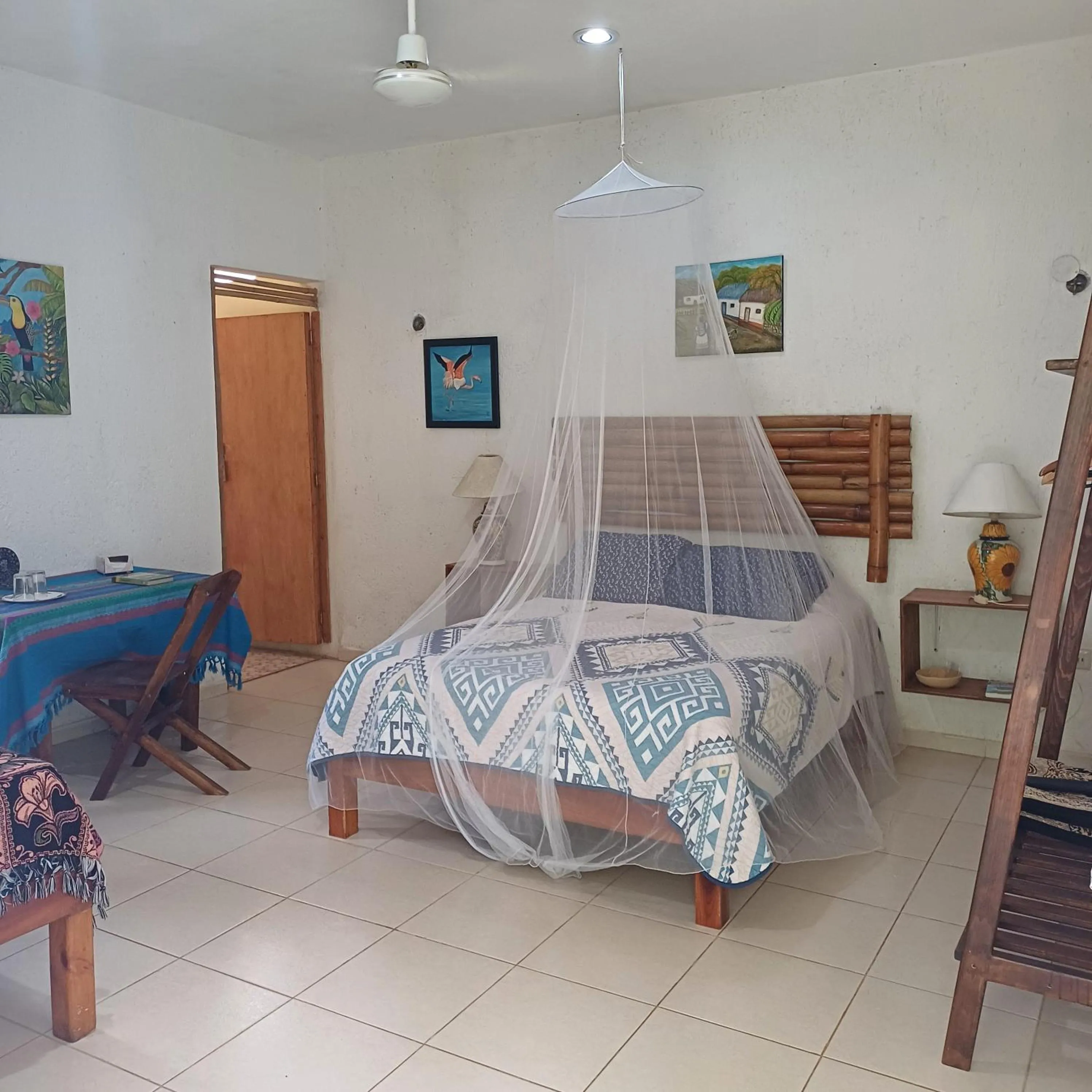 Bed in Mayan Bungalow Near Chichén