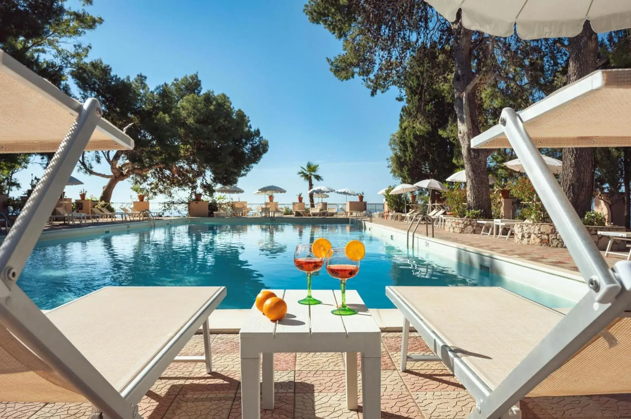 Pool view in Excelsior Palace Hotel Pool view in Excelsior Palace Hotel