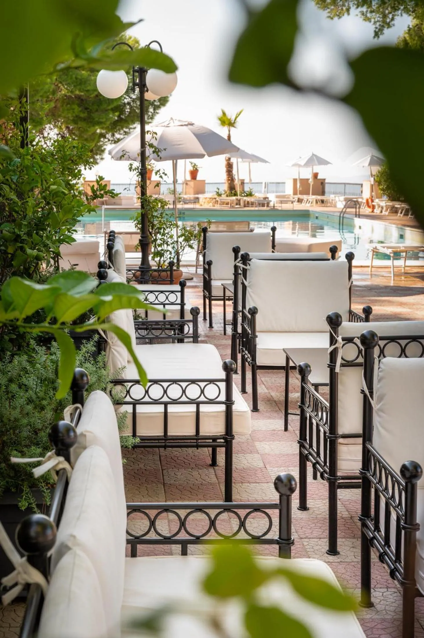 Pool view in Excelsior Palace Hotel