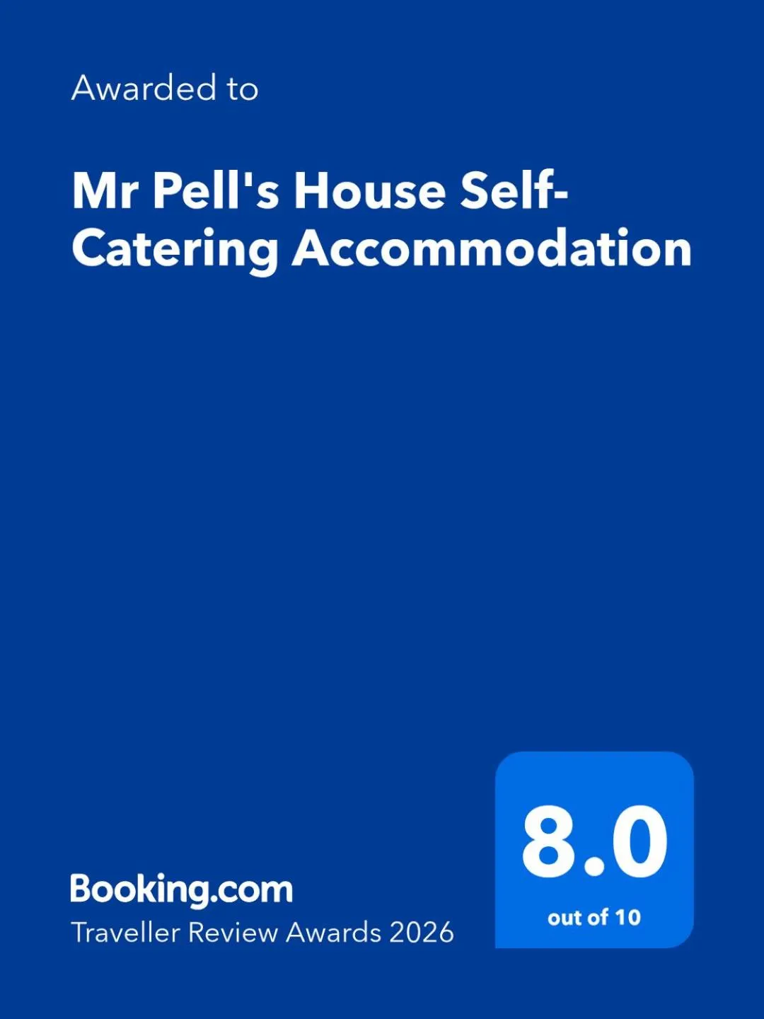 Mr Pell's House Self-Catering Accommodation