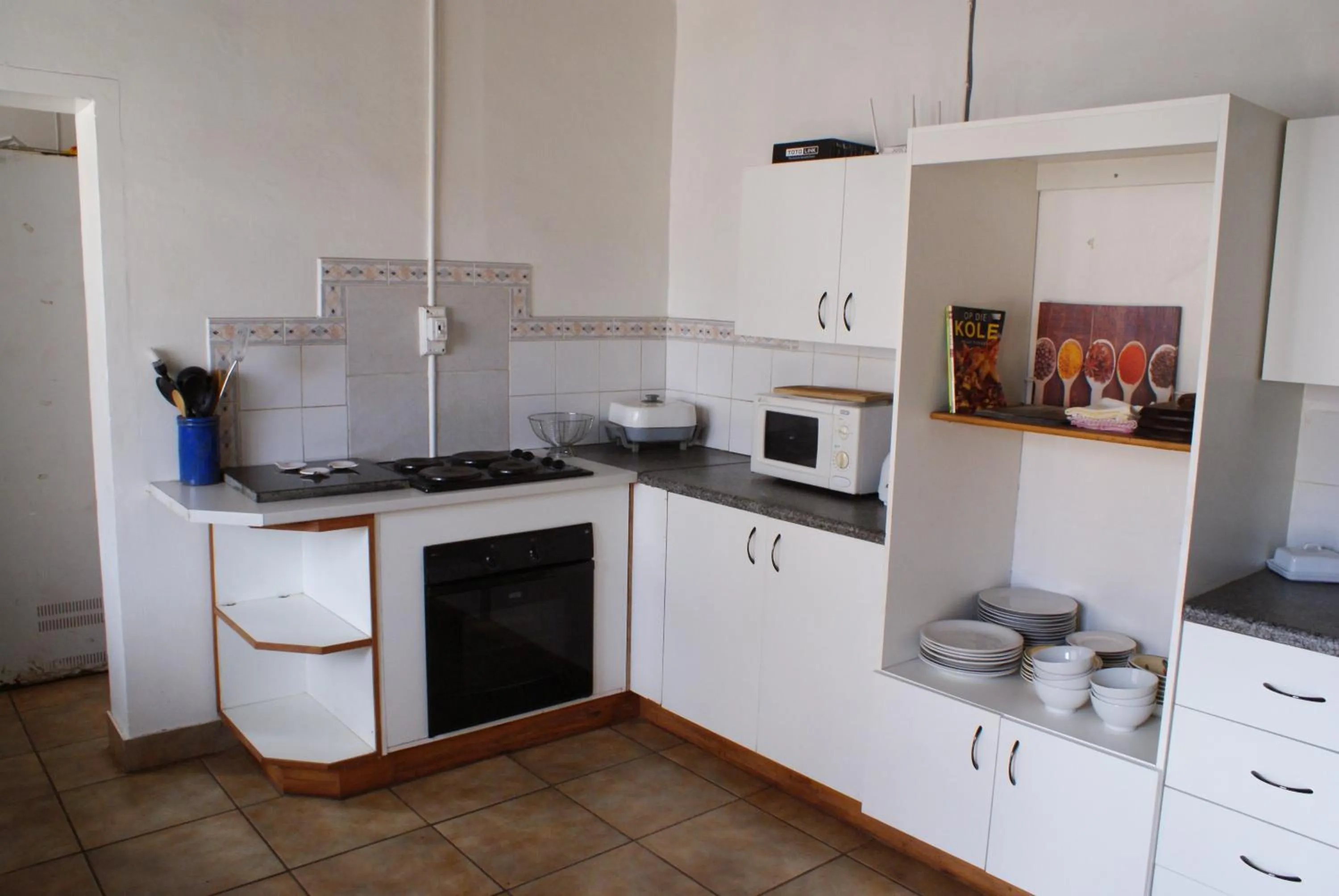 Communal kitchen in Mr Pell's House Self-Catering Accommodation