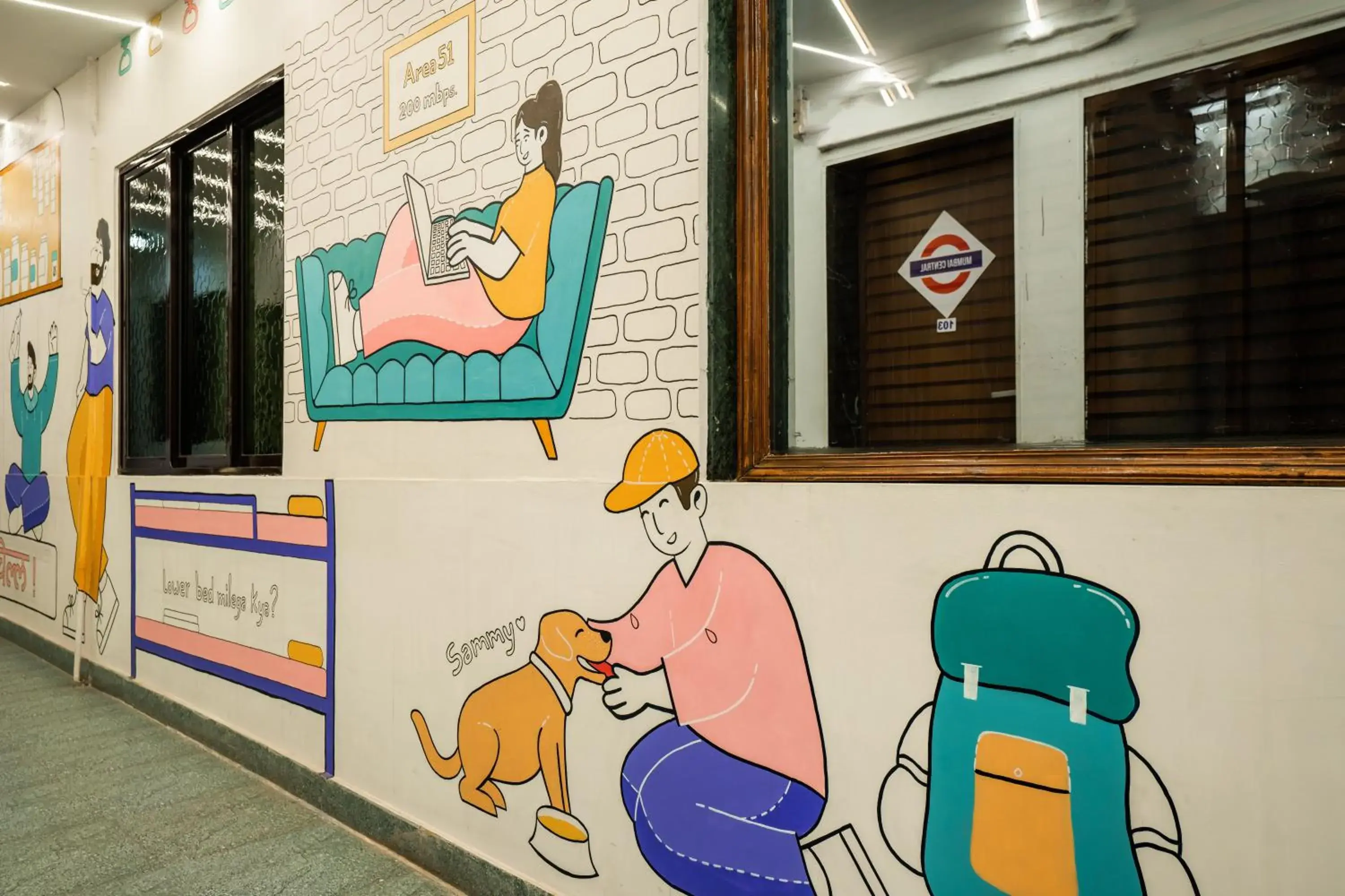 Property building in Zostel Mumbai Property building in Zostel Mumbai