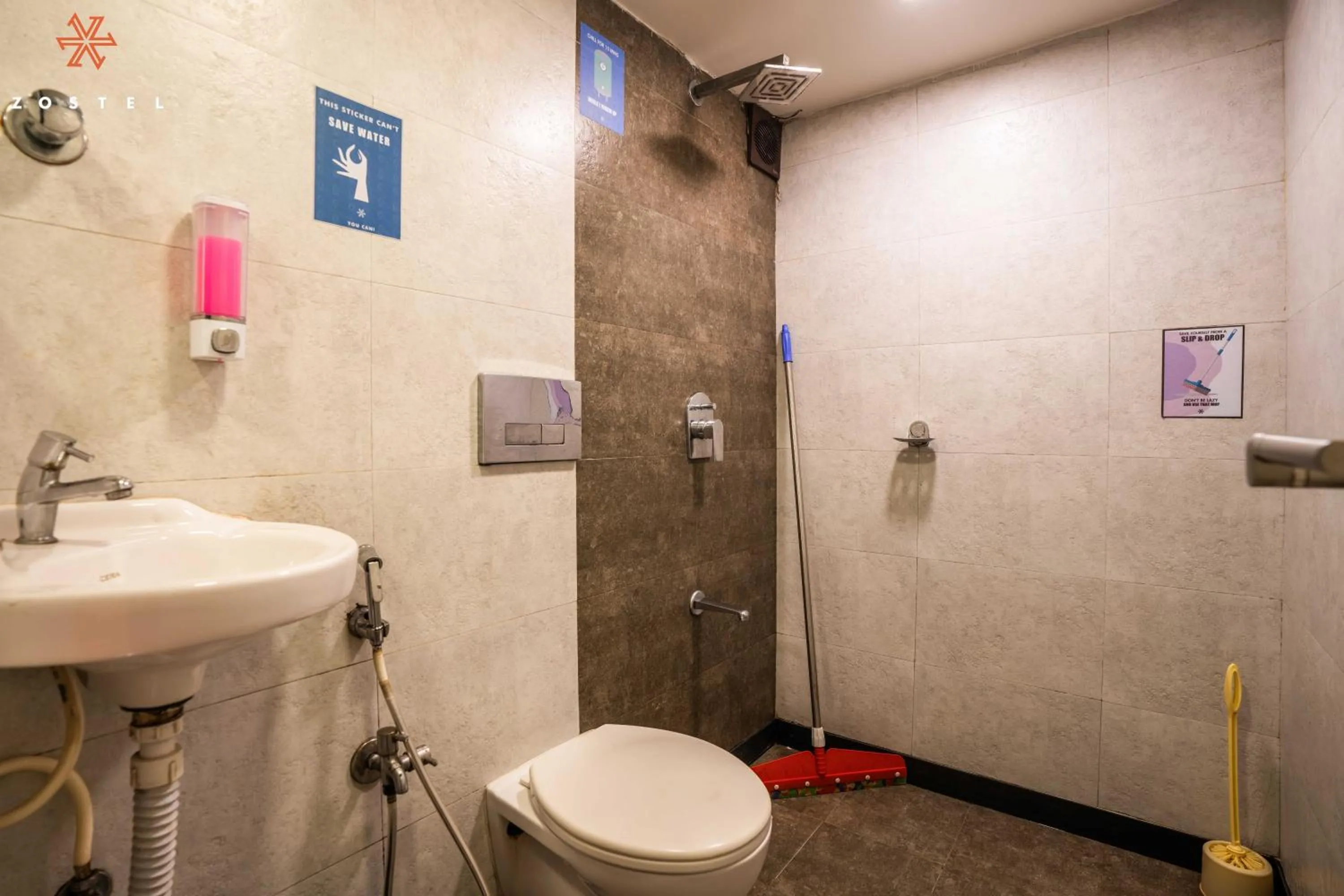 Bathroom in Zostel Mumbai
