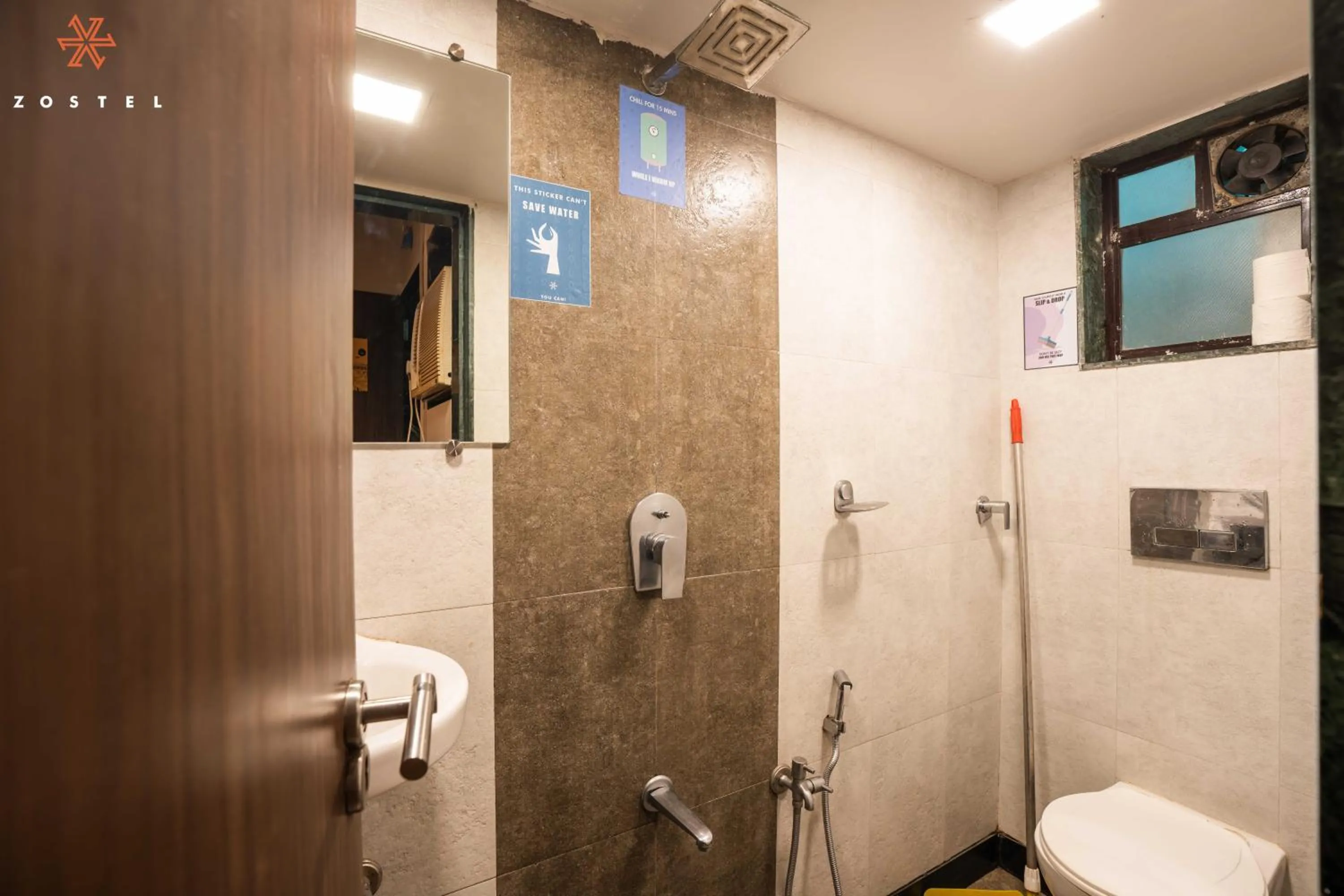 Bathroom in Zostel Mumbai
