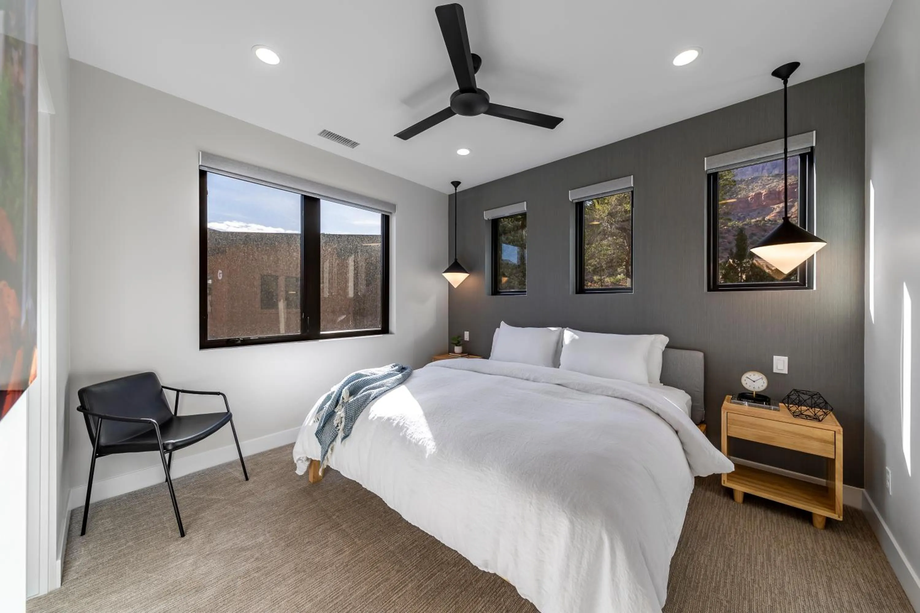 Bed in LaFave Luxury Rentals at Zion