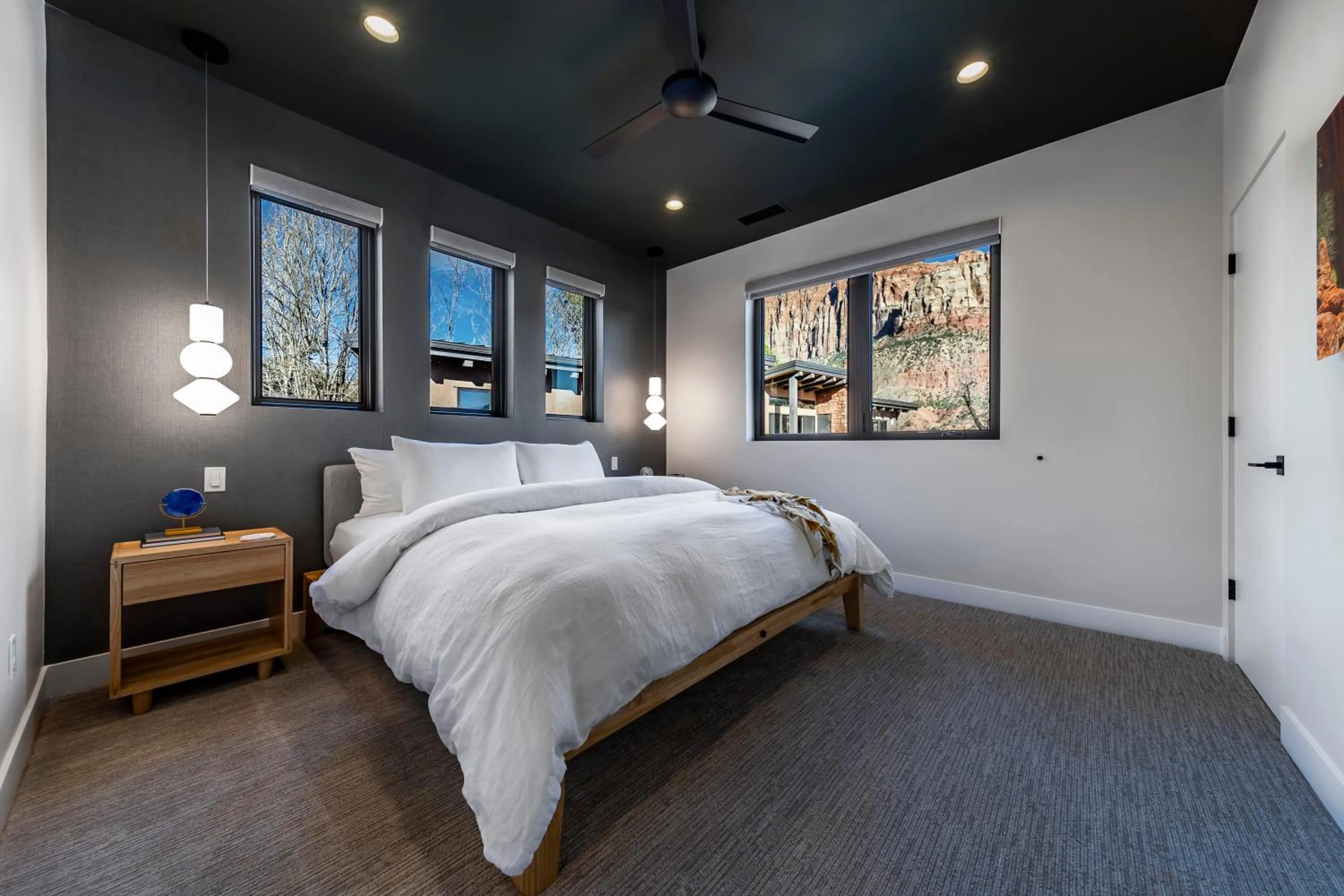 Bed in LaFave Luxury Rentals at Zion