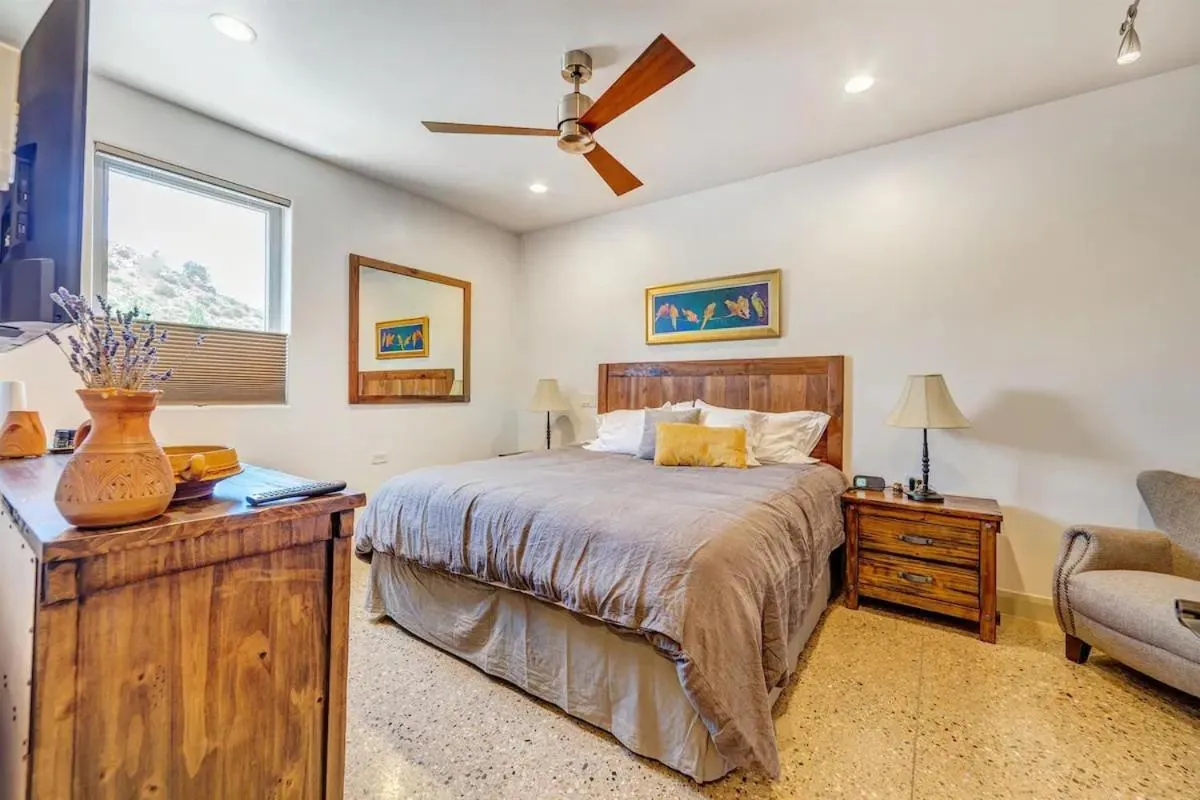 Bed in LaFave Luxury Rentals at Zion