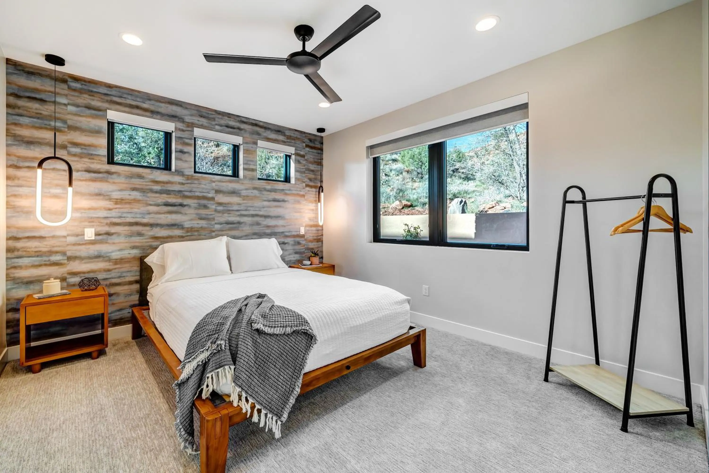 Bed in LaFave Luxury Rentals at Zion