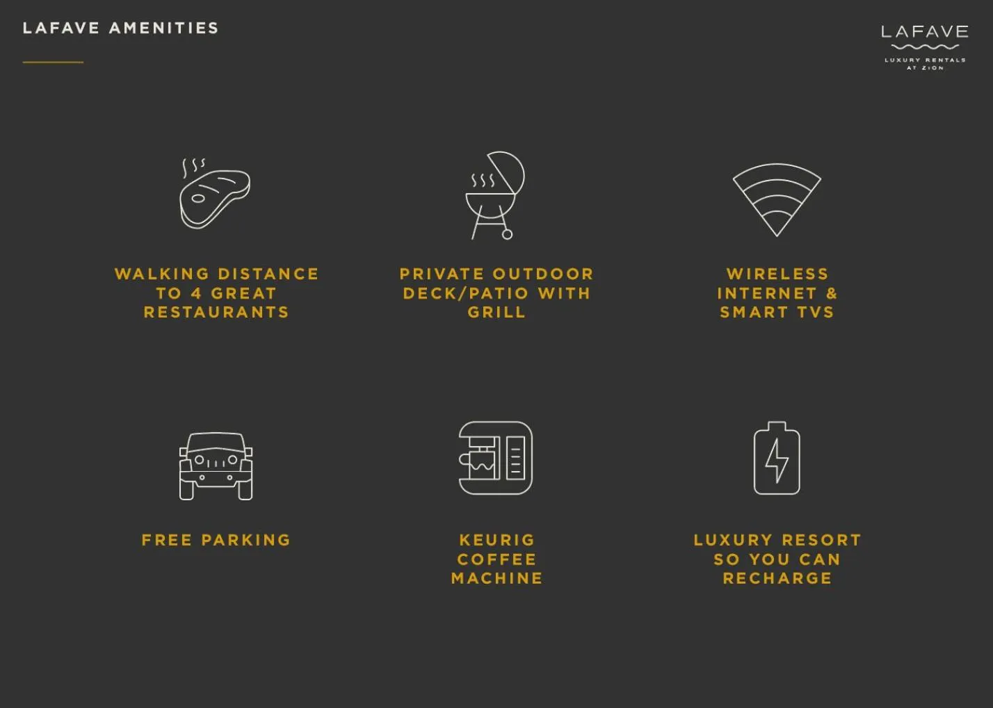 Guests in LaFave Luxury Rentals at Zion